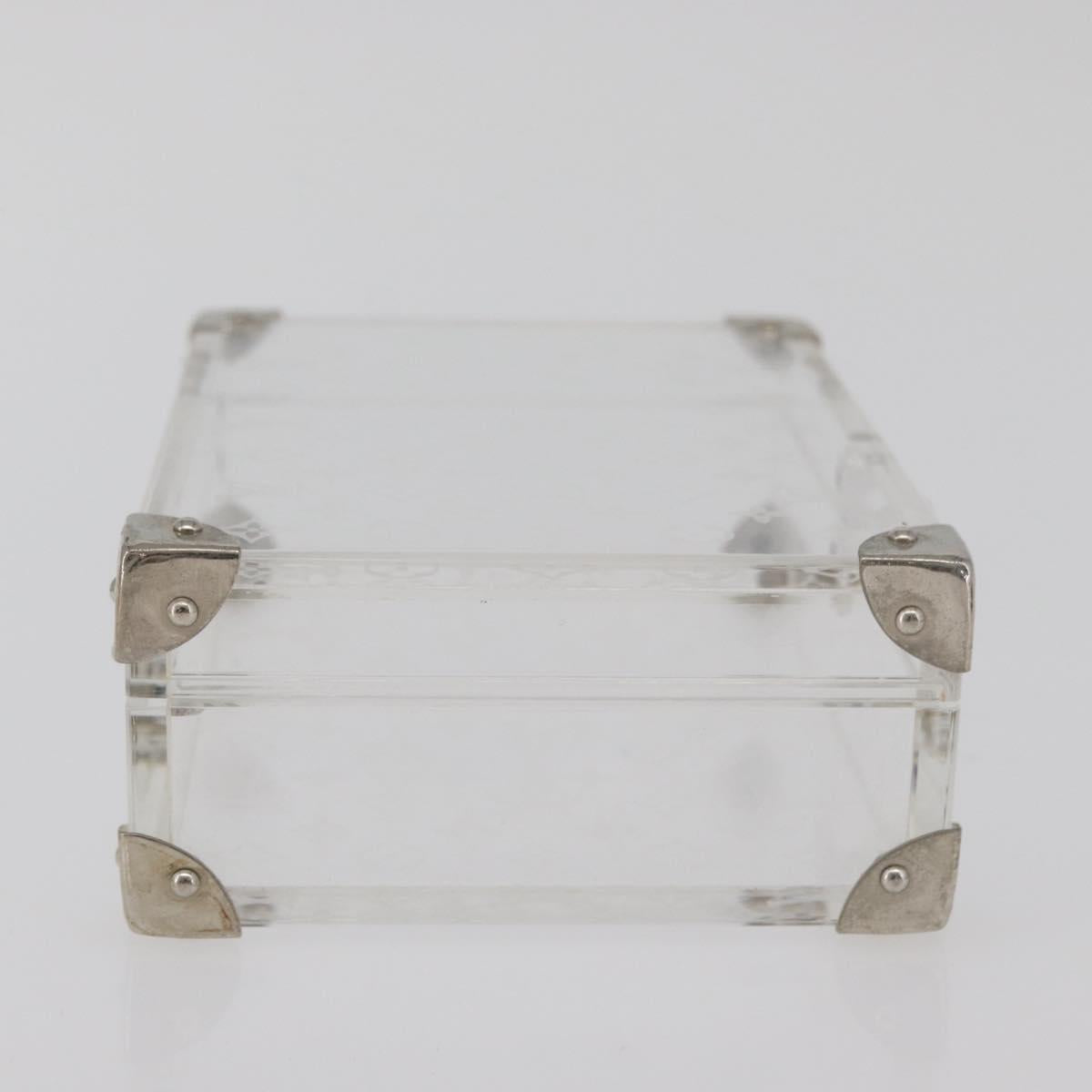 LOUIS VUITTON Monogram Love Message Mini Trunk plastic Clear M99079 Auth 182245