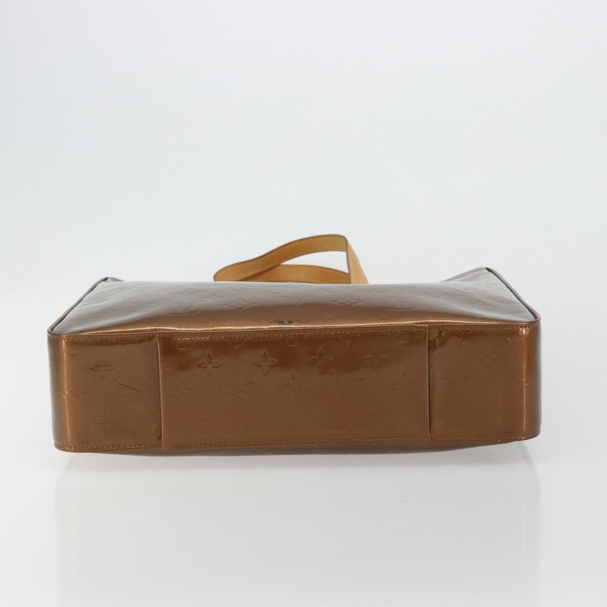 LOUIS VUITTON Monogram Vernis Columbus Tote Bag Bronze M91134 LV Auth 182266
