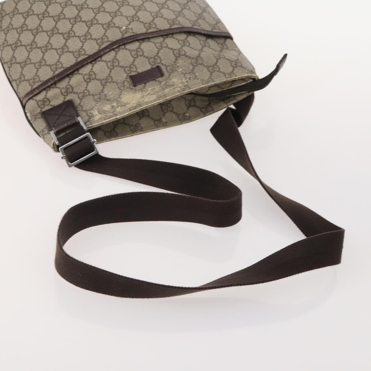 GUCCI GG Supreme GG Canvas Web Sherry Line Bag Nylon 5 Set Beige Auth 182268