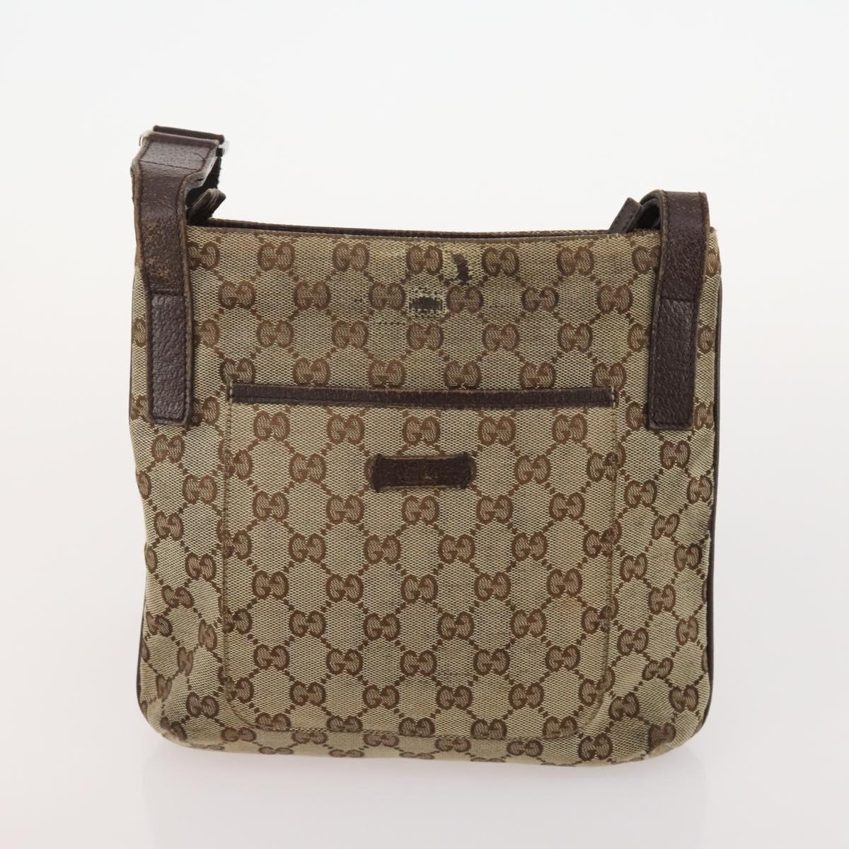 GUCCI GG Supreme GG Canvas Web Sherry Line Bag Nylon 5 Set Beige Auth 182268