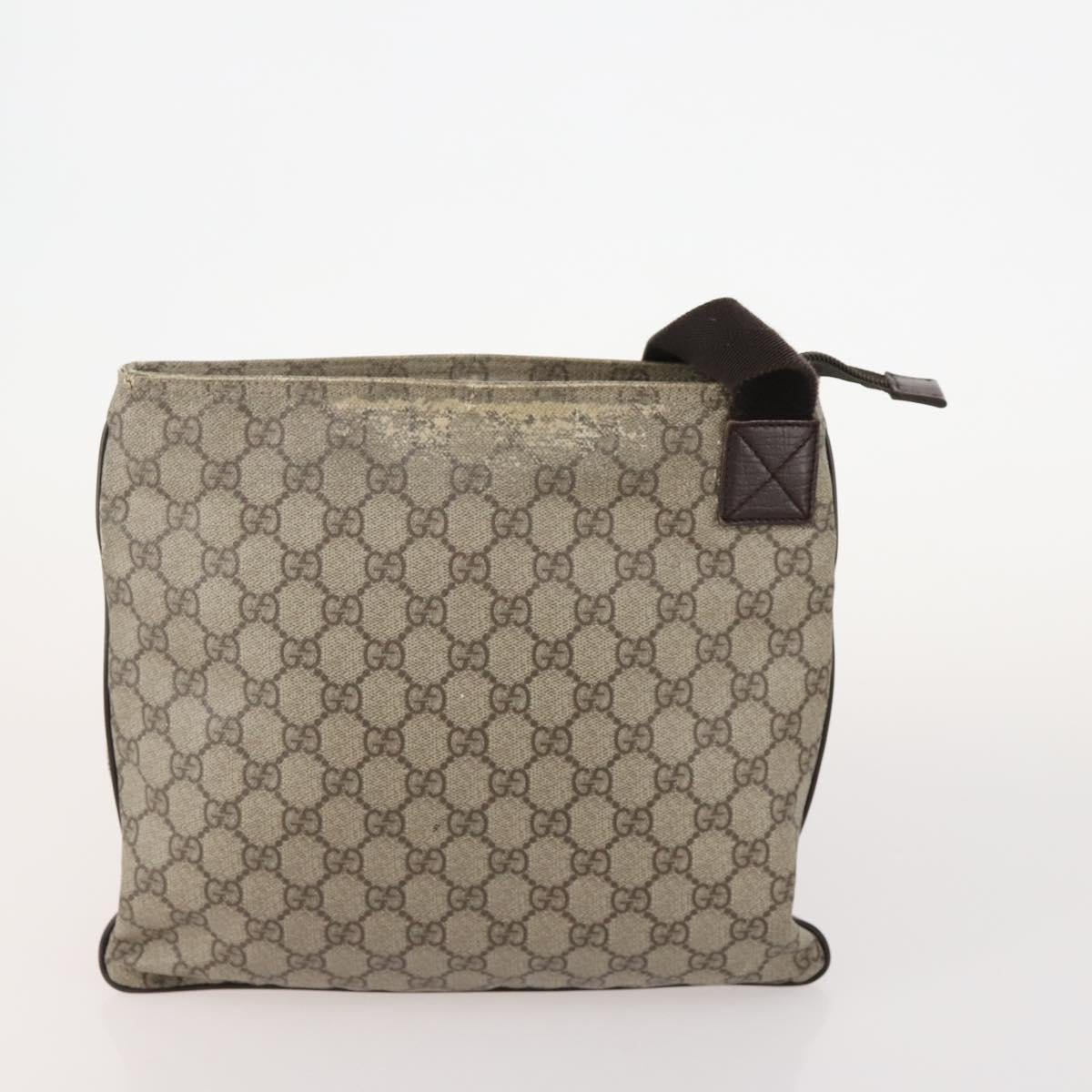 GUCCI GG Supreme GG Canvas Web Sherry Line Bag Nylon 5 Set Beige Auth 182268