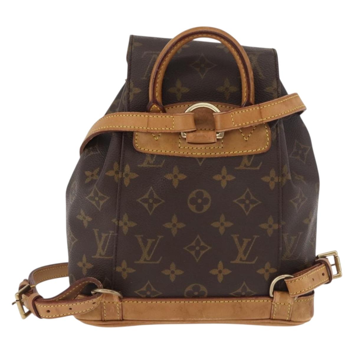 LOUIS VUITTON Monogram Montsouris PM Backpack M51137 LV Auth 182299