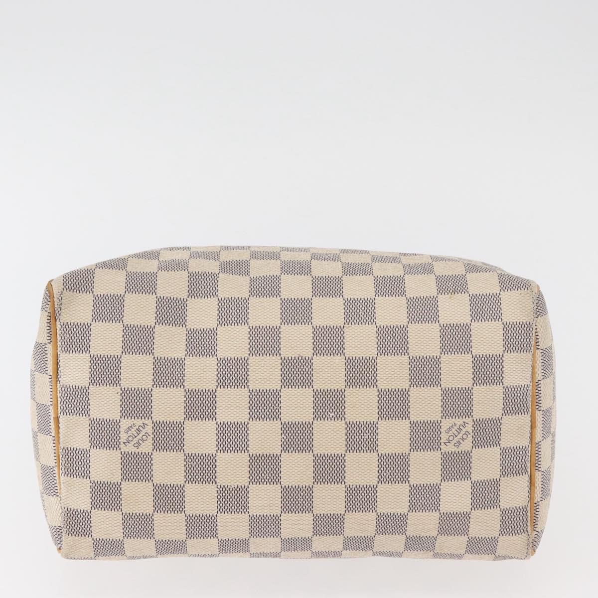 LOUIS VUITTON Damier Azur Speedy 25 Hand Bag N41534 LV Auth 182302