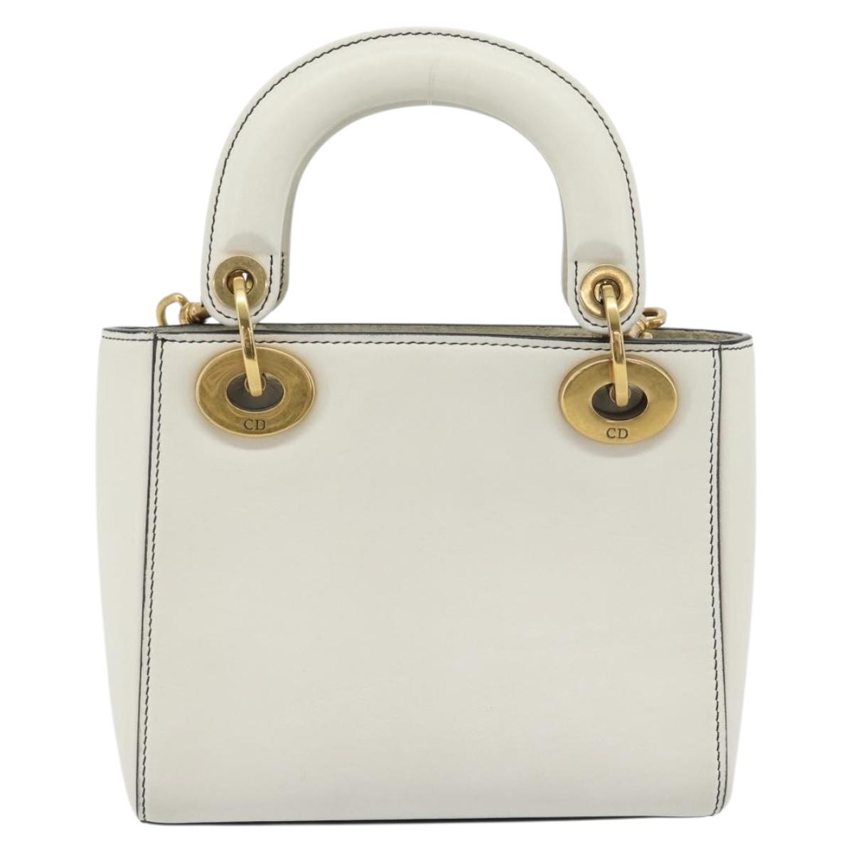 Christian Dior Lady Dior Niki de Saint Phalle Bag Leather 2way Auth 182304SAM
