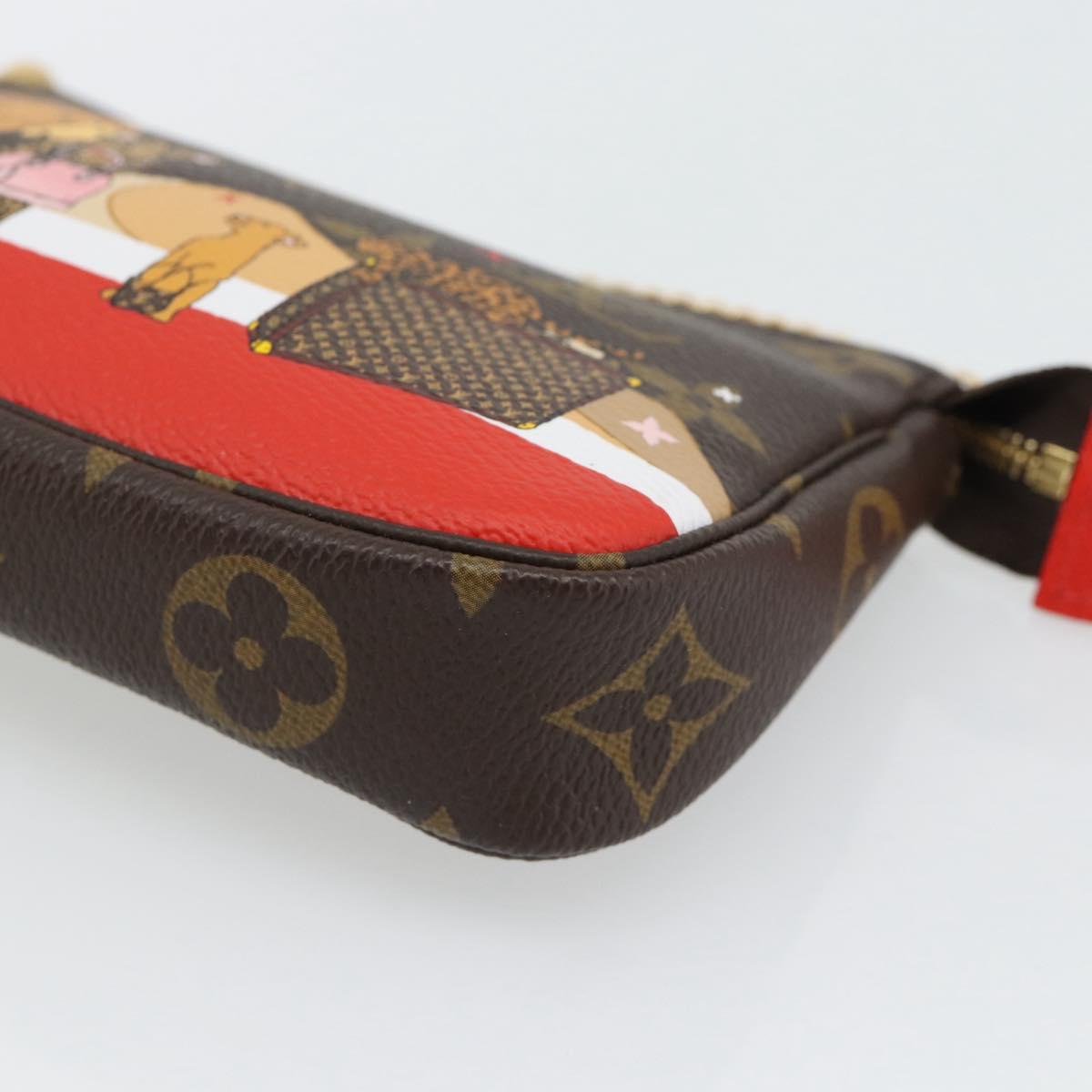 LOUIS VUITTON Monogram Mini Pochette Accessoires Pouch M63830 LV Auth 182310SAM