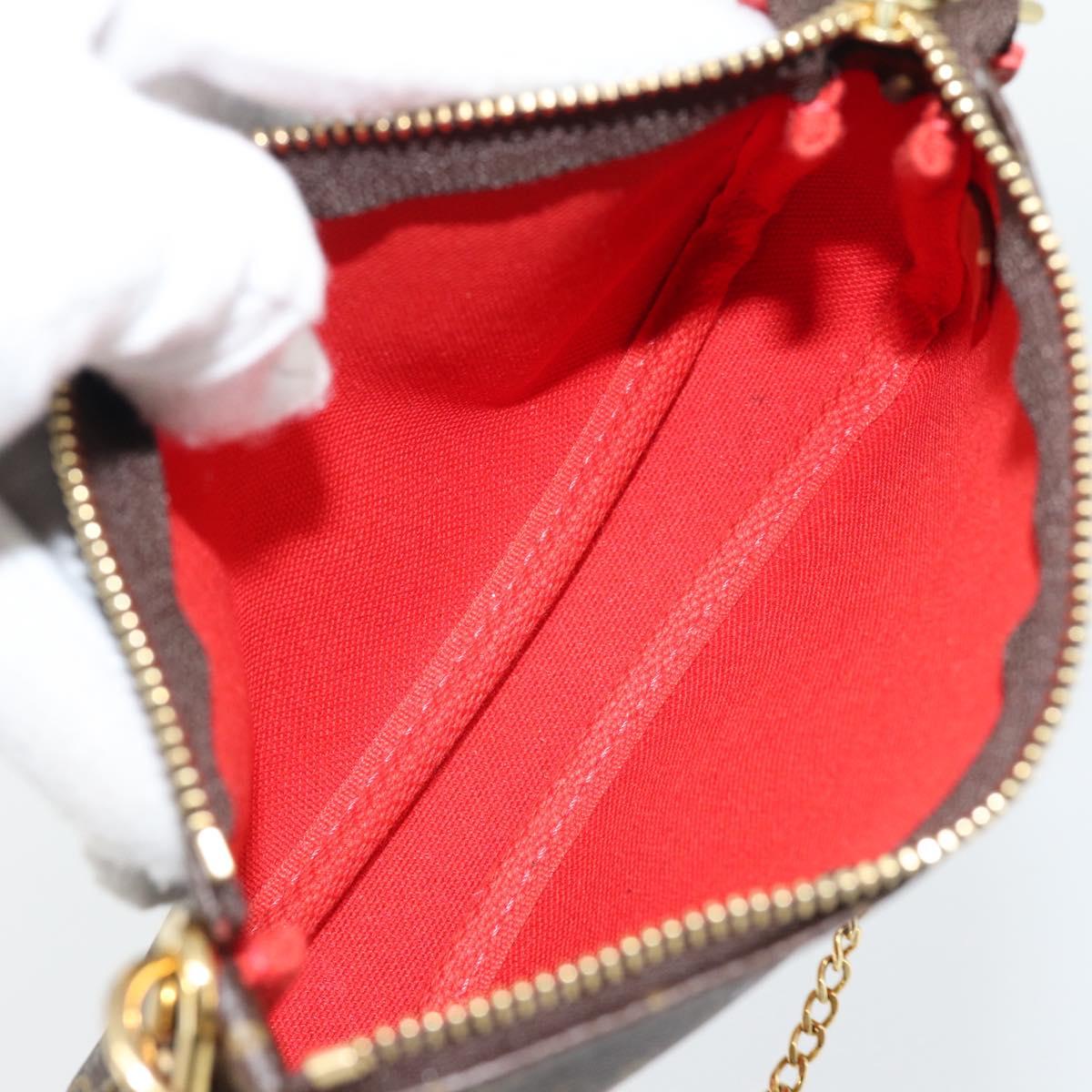 LOUIS VUITTON Monogram Mini Pochette Accessoires Pouch M63830 LV Auth 182310SAM