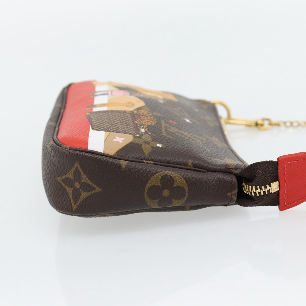 LOUIS VUITTON Monogram Mini Pochette Accessoires Pouch M63830 LV Auth 182310SAM