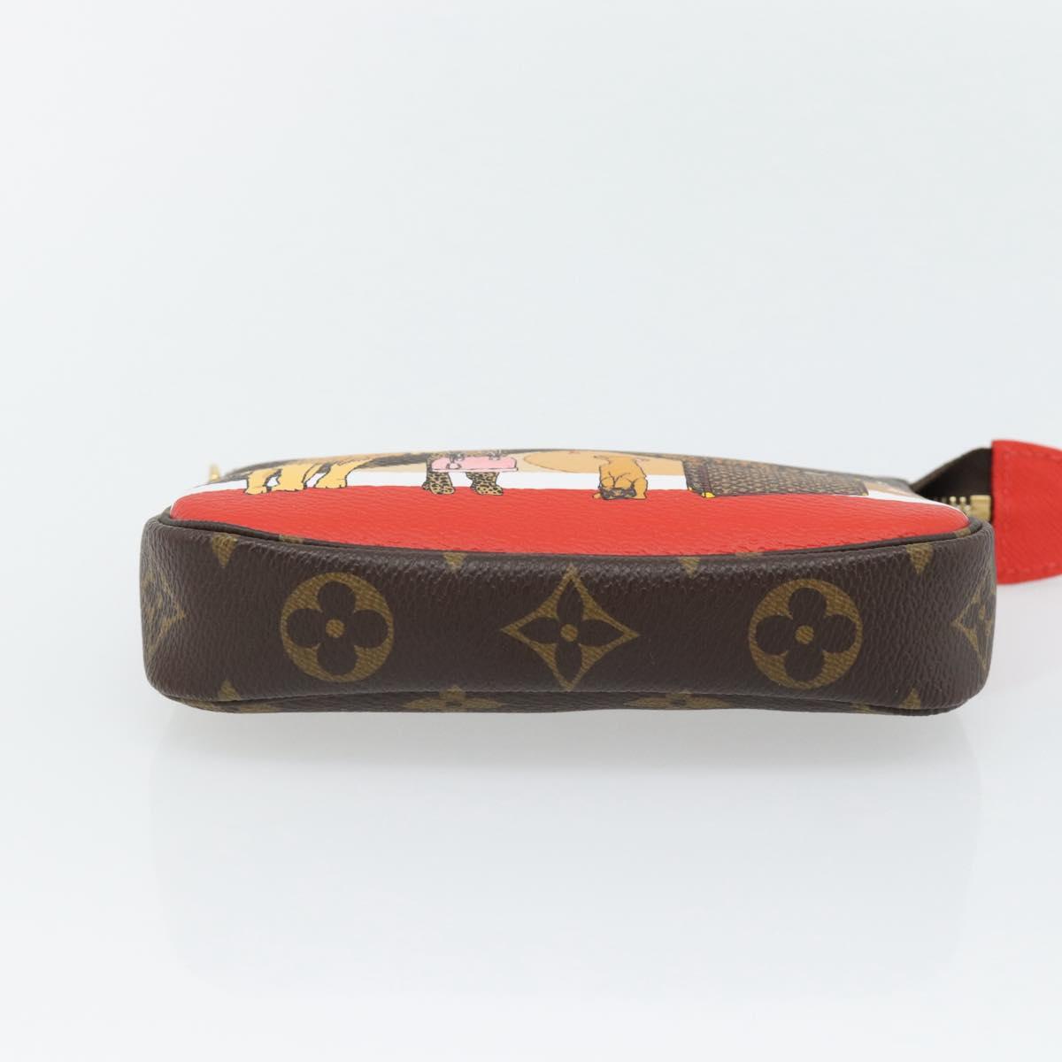 LOUIS VUITTON Monogram Mini Pochette Accessoires Pouch M63830 LV Auth 182310SAM