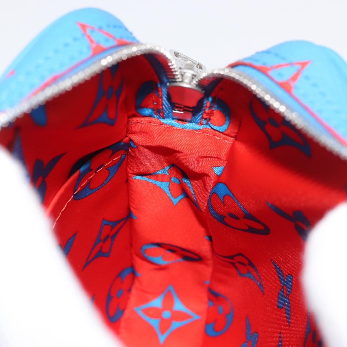LOUIS VUITTON Monogram Glow Danube Shoulder Bag Blue Red M14685 LV Auth 182313SM