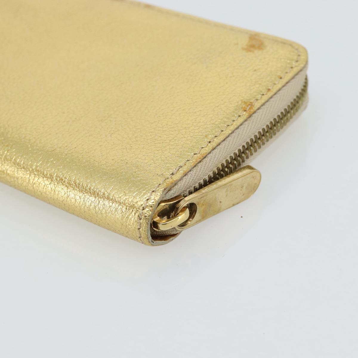 LOUIS VUITTON Zippy Wallet Long Wallet Suhari Gold M95569 LV Auth 182314A