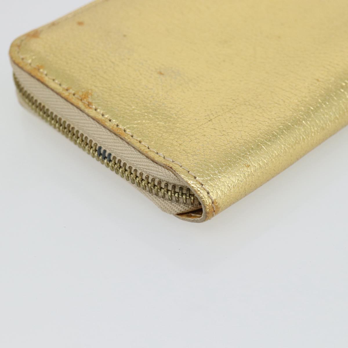 LOUIS VUITTON Zippy Wallet Long Wallet Suhari Gold M95569 LV Auth 182314A