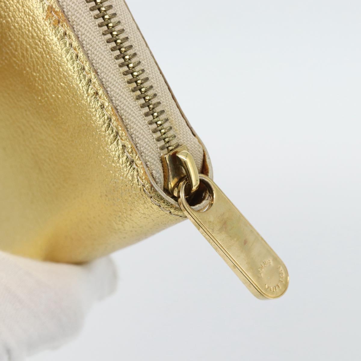 LOUIS VUITTON Zippy Wallet Long Wallet Suhari Gold M95569 LV Auth 182314A
