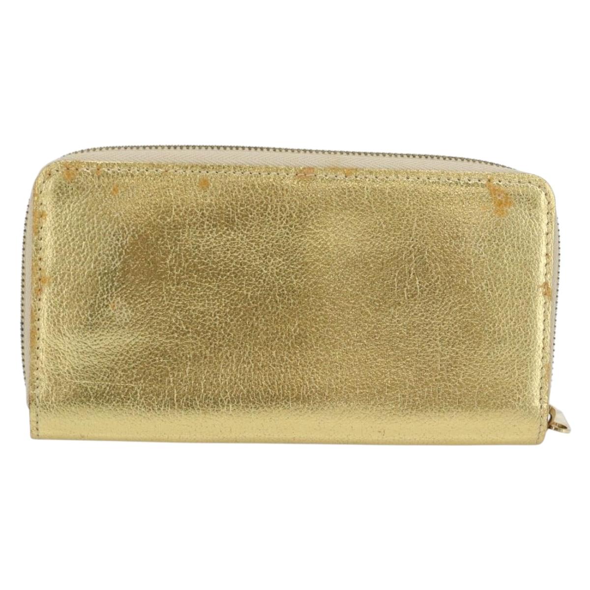 LOUIS VUITTON Zippy Wallet Long Wallet Suhari Gold M95569 LV Auth 182314A