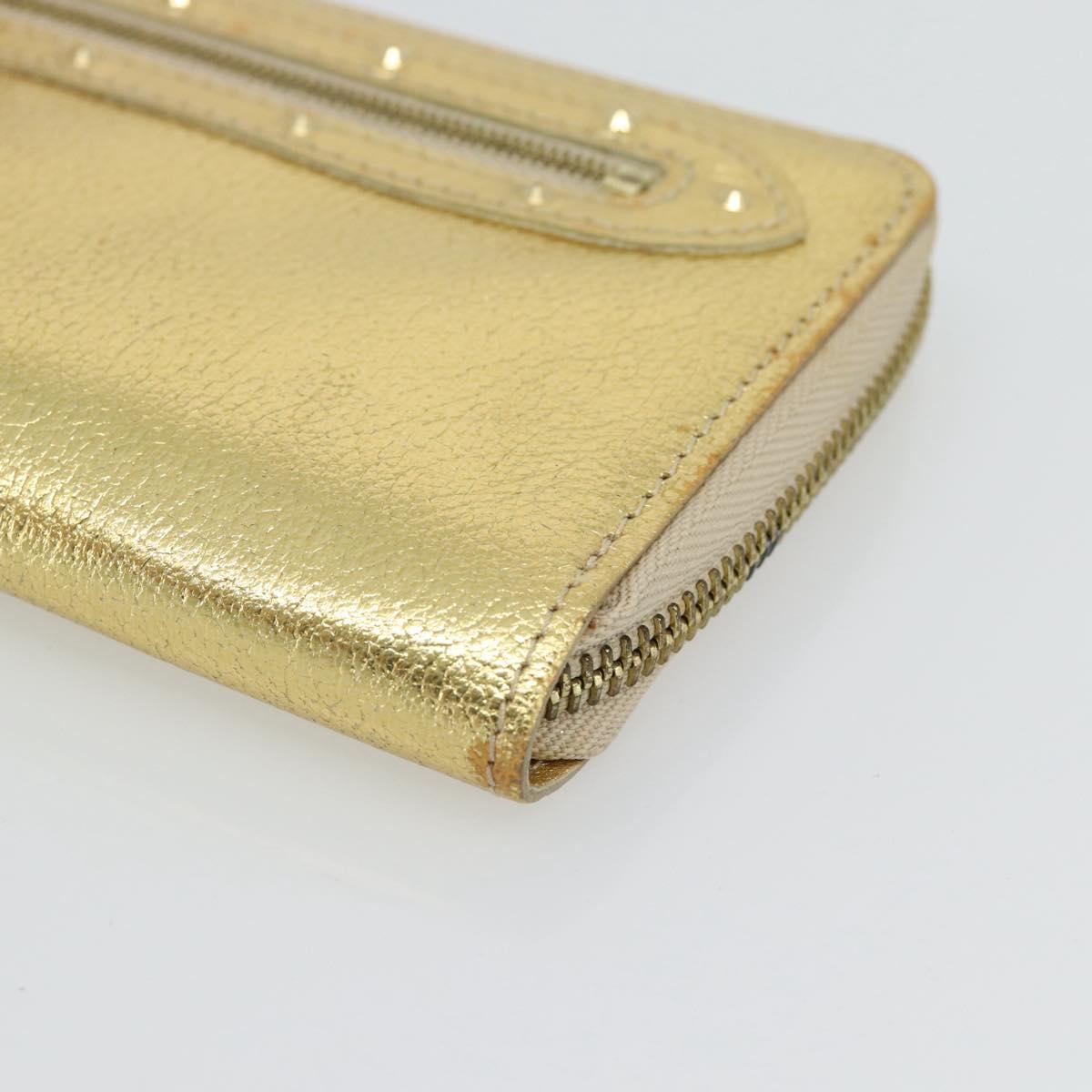 LOUIS VUITTON Zippy Wallet Long Wallet Suhari Gold M95569 LV Auth 182314A