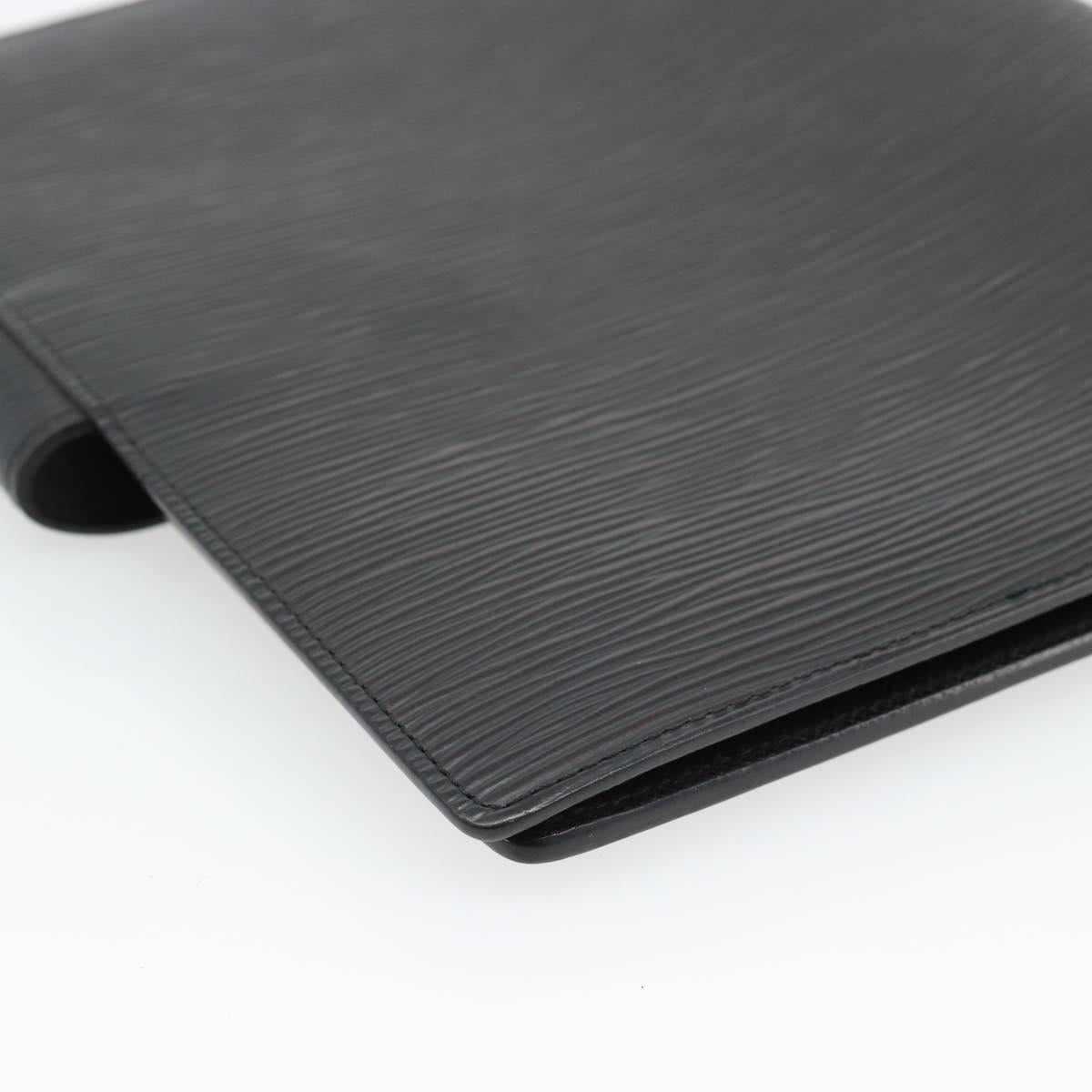 LOUIS VUITTON Epi Agenda GM Day Planner Cover Black R20212 LV Auth 182317V