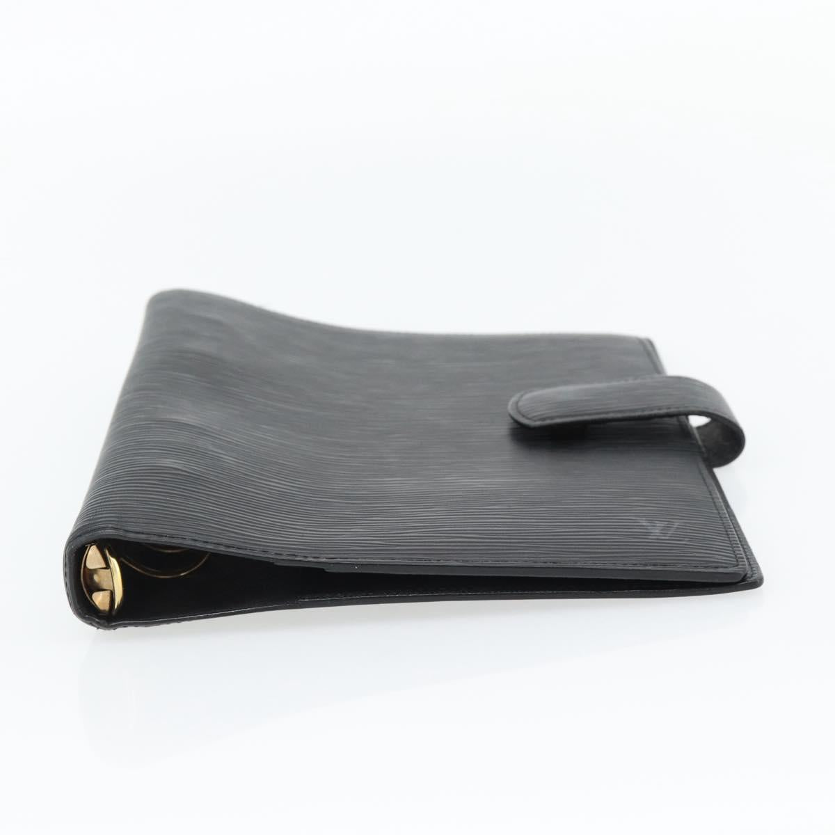 LOUIS VUITTON Epi Agenda GM Day Planner Cover Black R20212 LV Auth 182317V