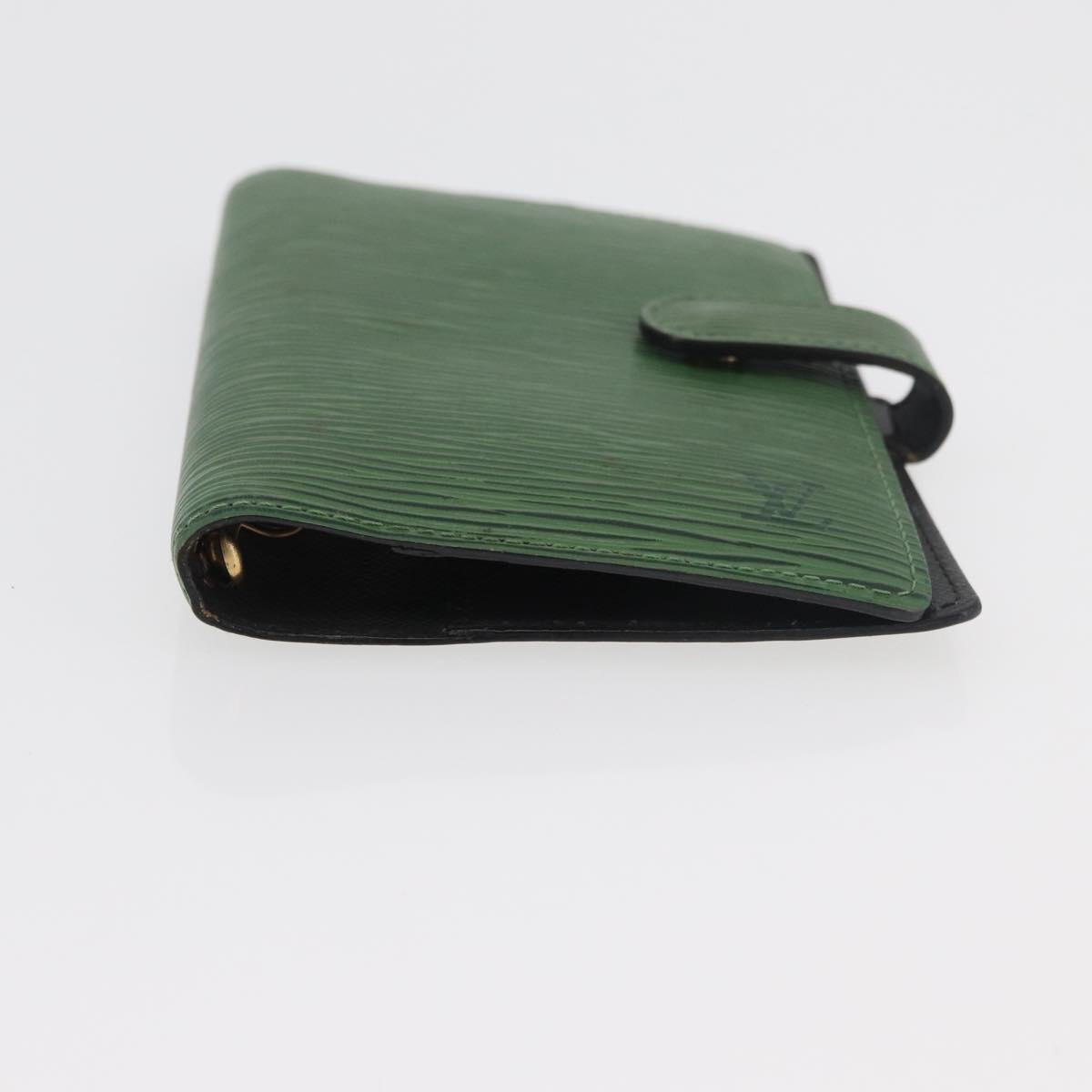 LOUIS VUITTON Epi Agenda PM Day Planner Cover Green R20054 LV Auth 182318