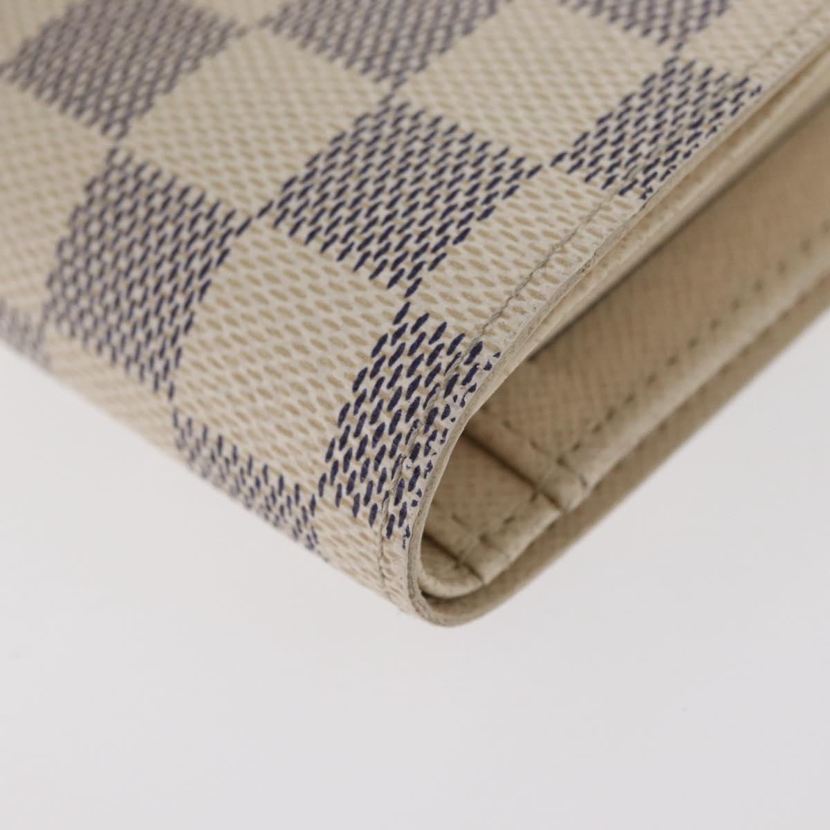 LOUIS VUITTON Damier Azur Portefeuille Viennois Wallet N61676 LV Auth 182319V