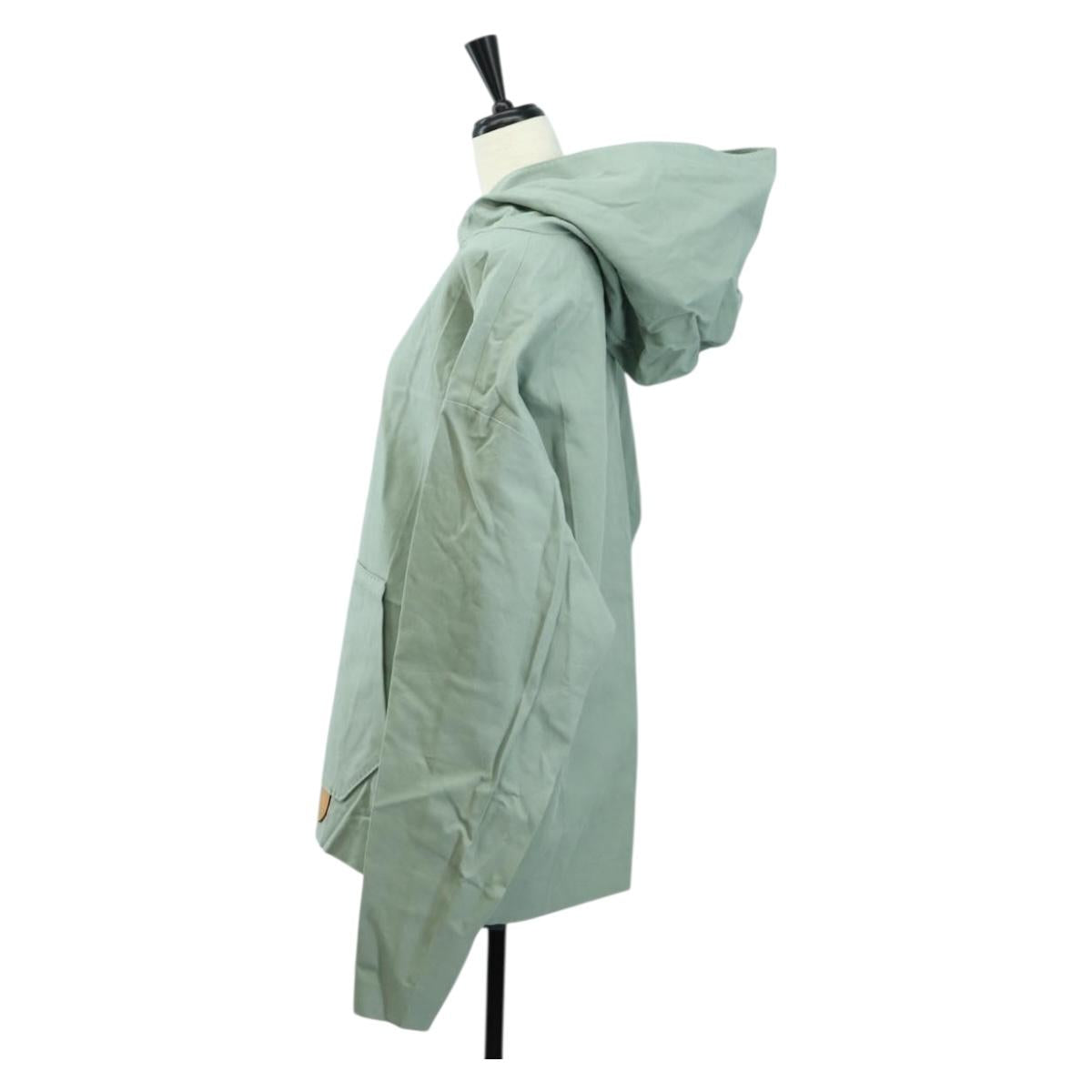 LOUIS VUITTON Hoody Cotton M Green LV Auth 182325SAM