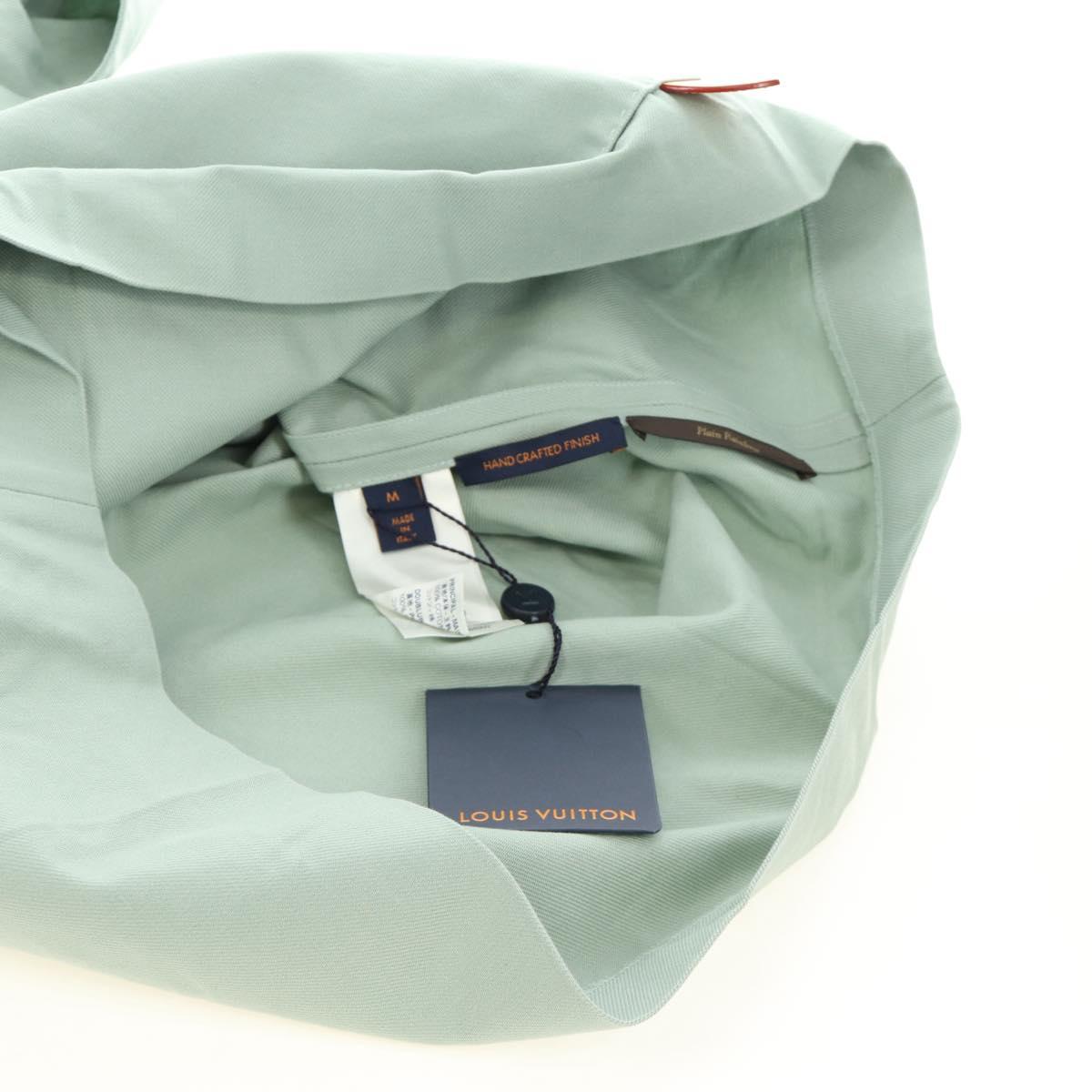 LOUIS VUITTON Hoody Cotton M Green LV Auth 182325SAM