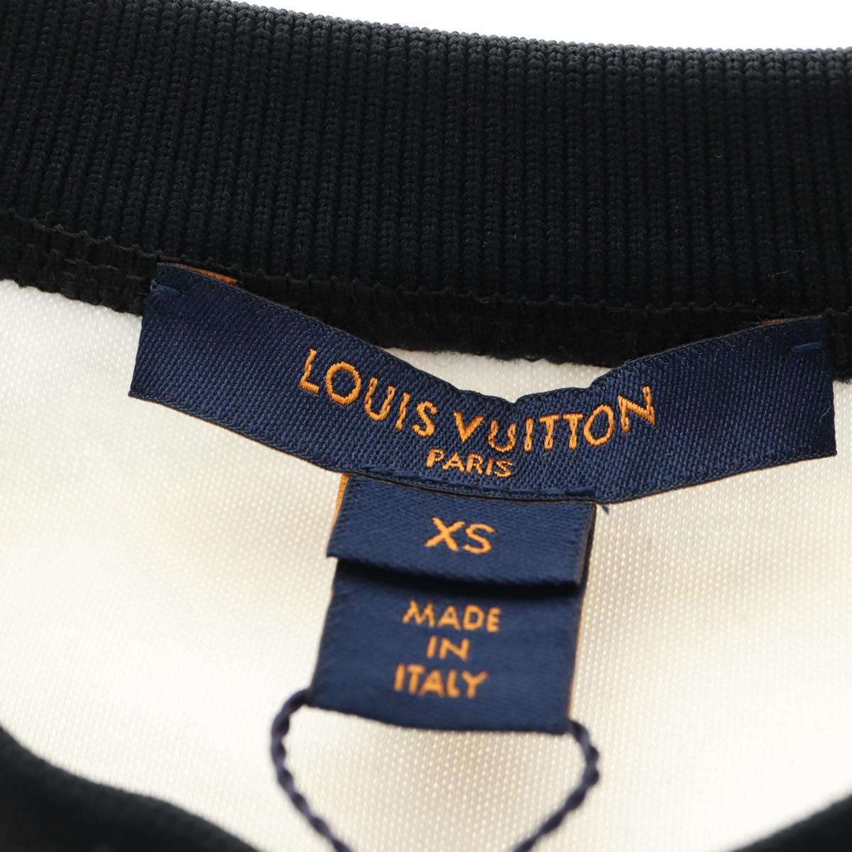 LOUIS VUITTON Crew Neck Sweatshirt Cotton XS White LV Auth 182327SM