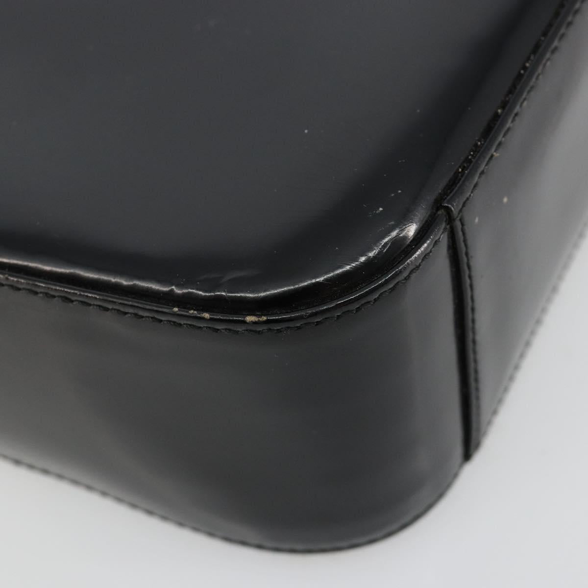 GUCCI Shoulder Bag Patent leather Black Silver 000 1013 0506 Auth 182360