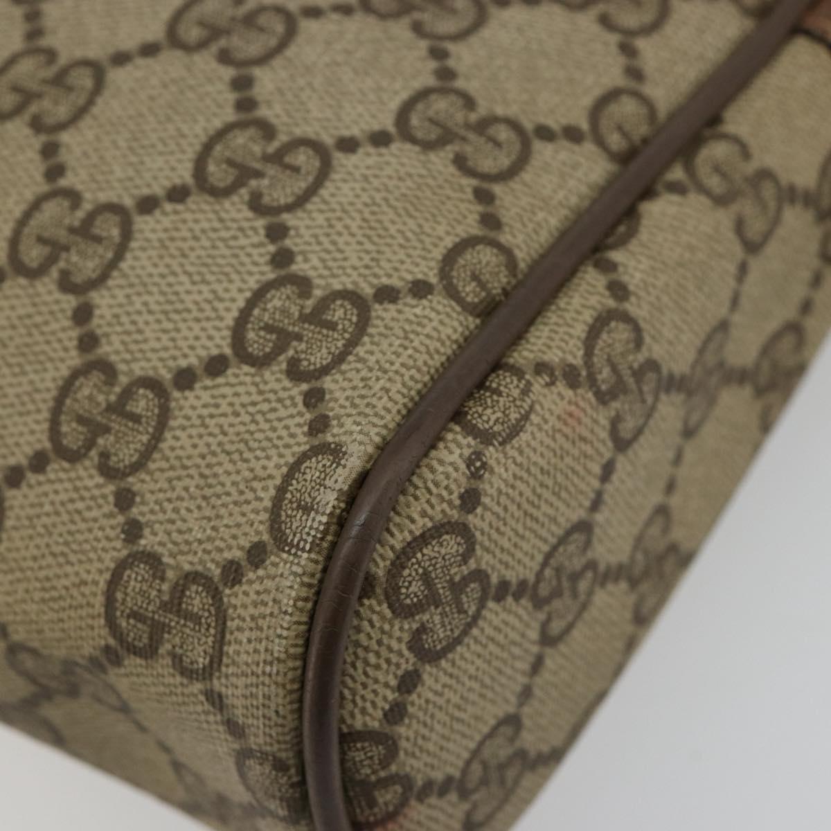 GUCCI GG Supreme Web Sherry Line Bag Beige Red Green 63 01 012 Auth 182367