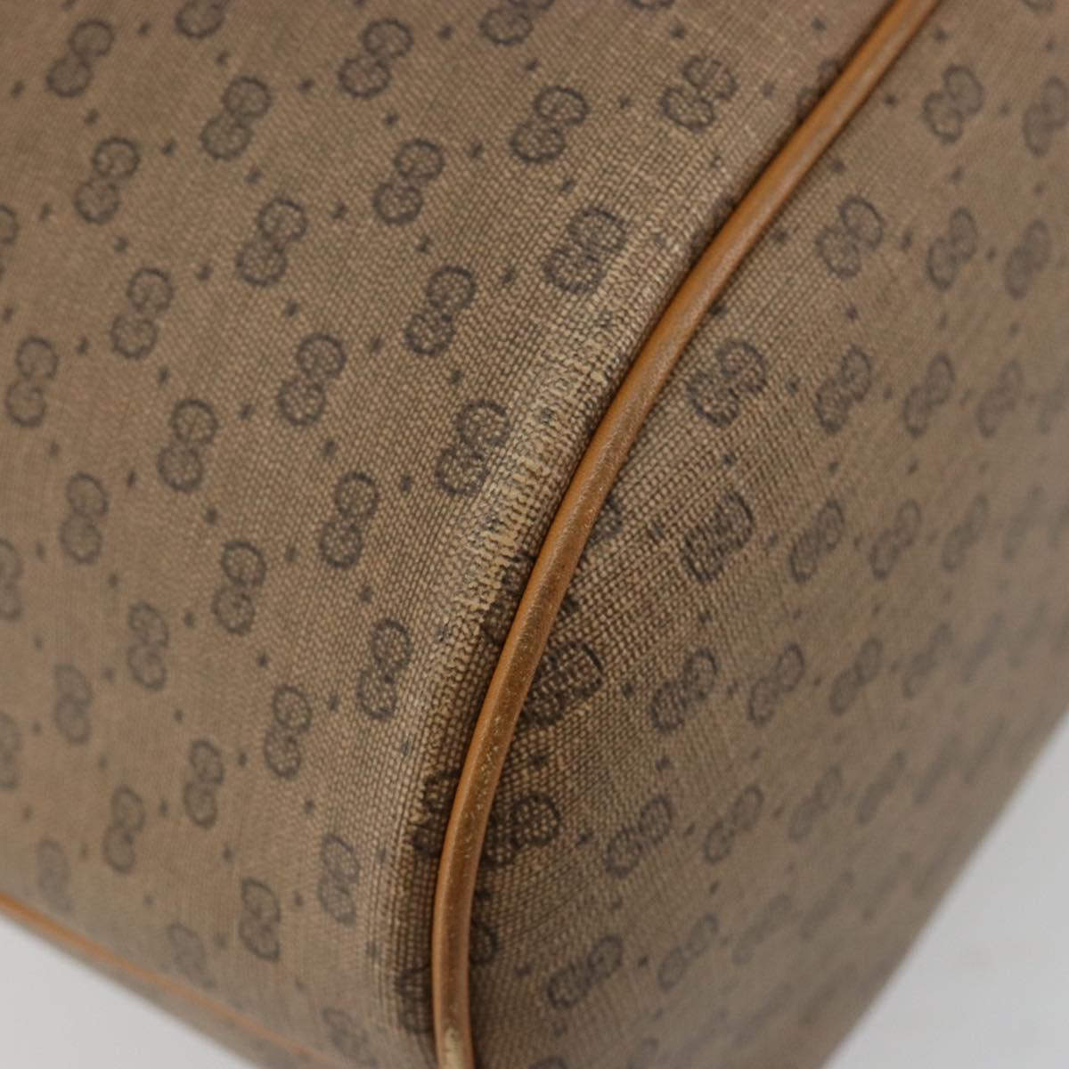 GUCCI Micro GG Supreme Shoulder Bag PVC Beige Gold 001 904 0791 Auth 182379