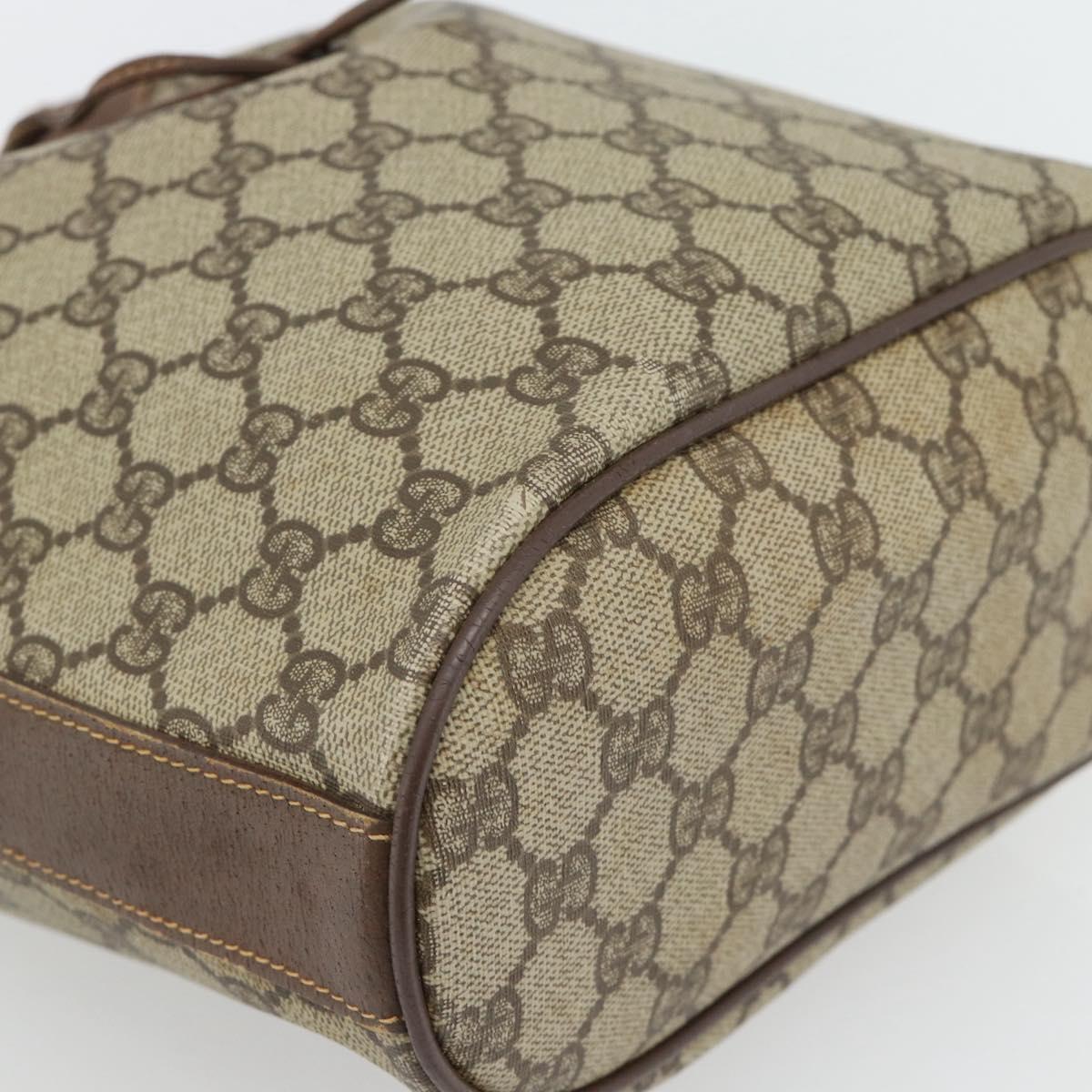 GUCCI GG Supreme Shoulder Bag PVC Beige Gold 001 115 6179 4023 Auth 182381