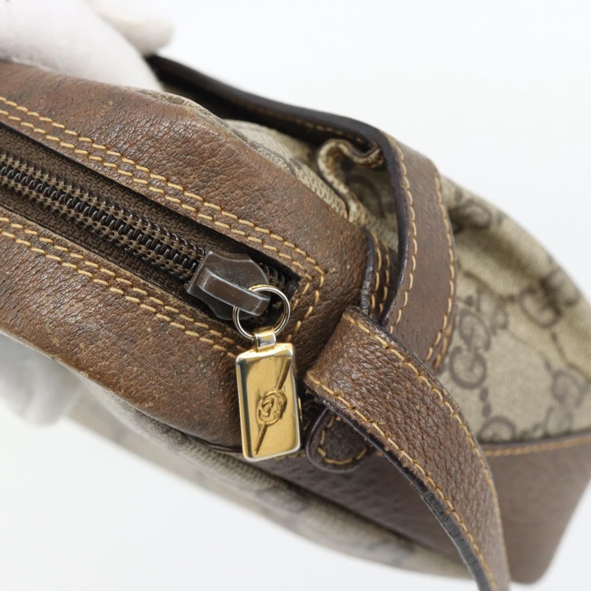 GUCCI GG Supreme Shoulder Bag PVC Beige Gold 007 90 0017 Auth 182403