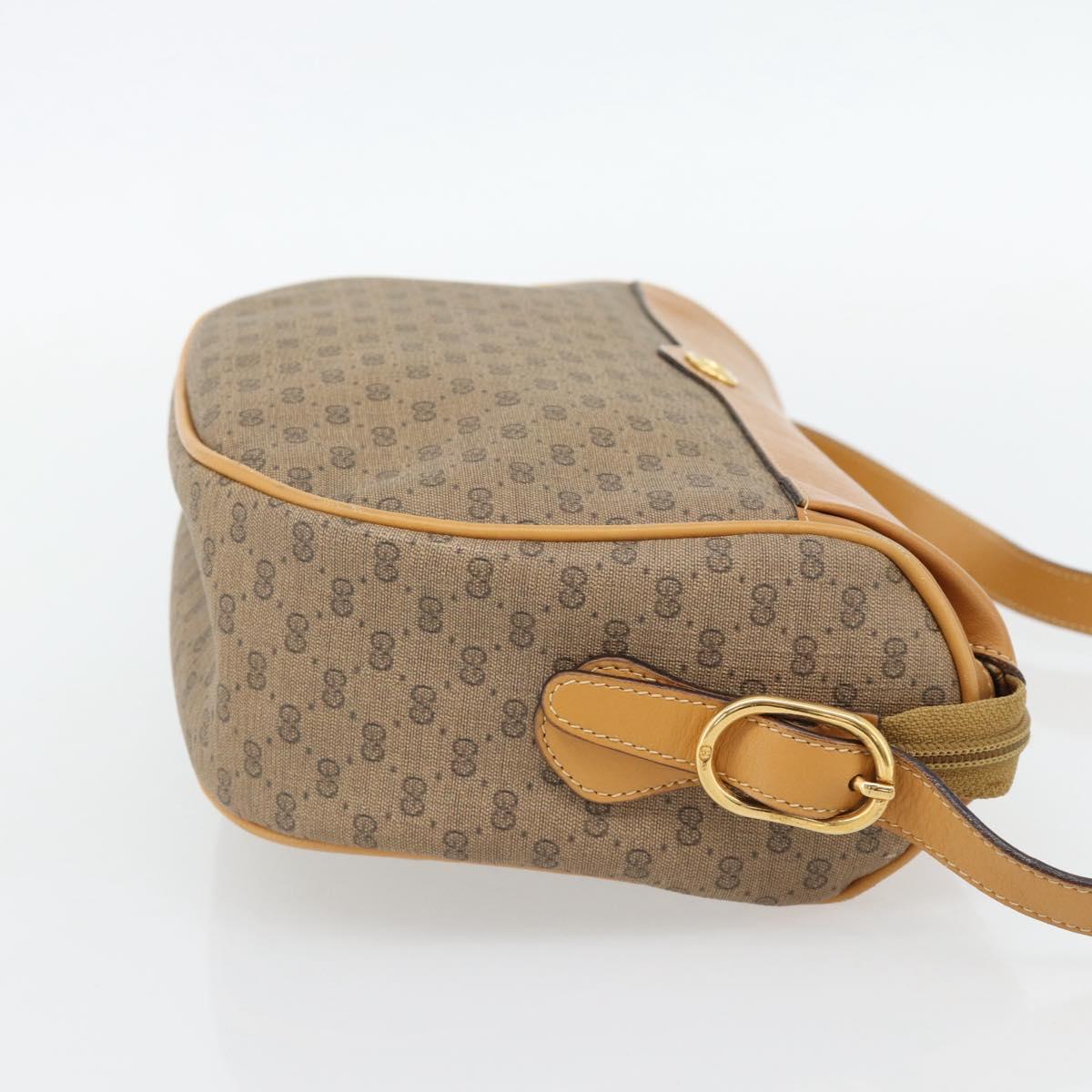 GUCCI Micro GG Supreme Shoulder Bag PVC Beige Gold 001 115 4001 Auth 182404