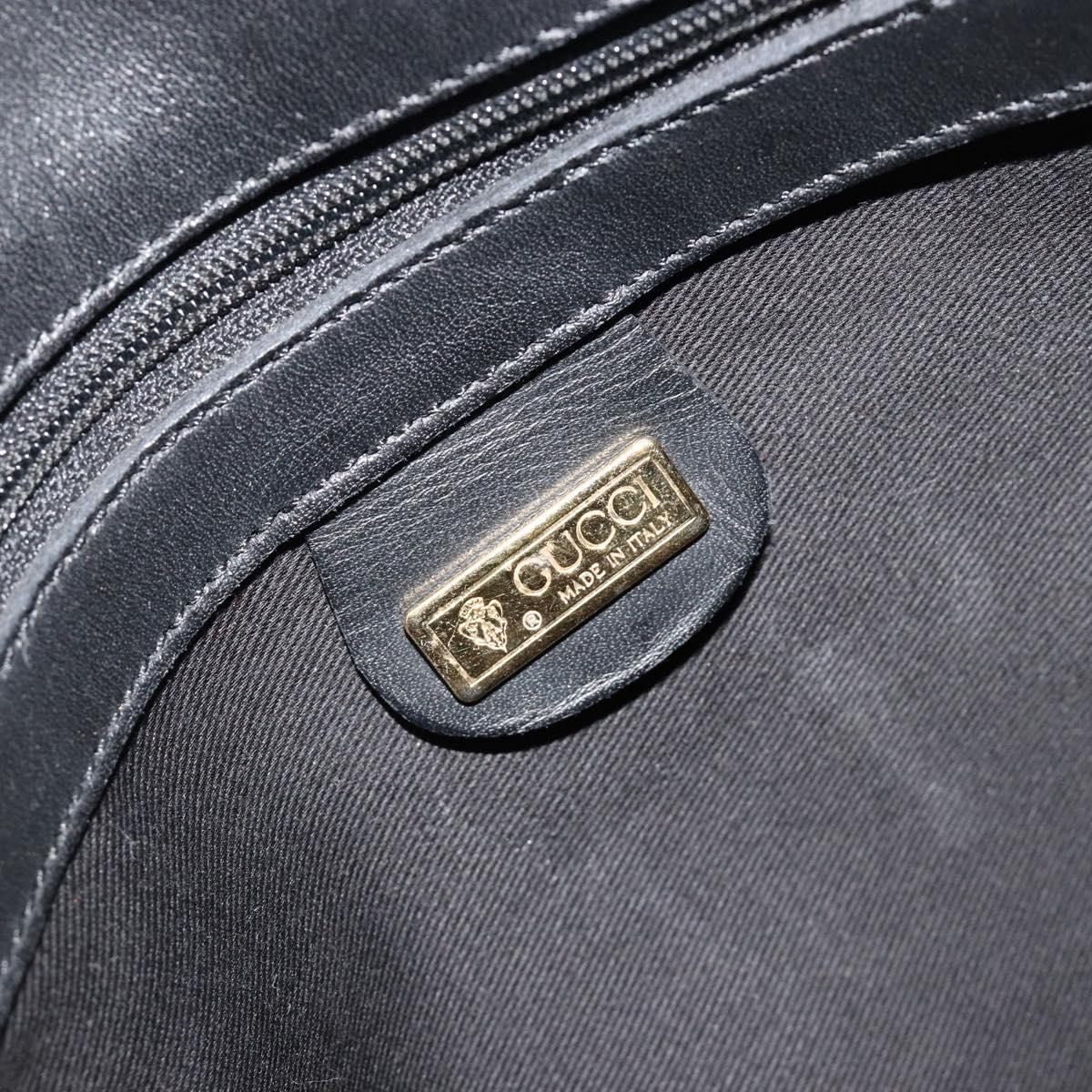 GUCCI Micro GG Supreme Web Sherry Line Bag PVC Black 001 115 0914 Auth 182409