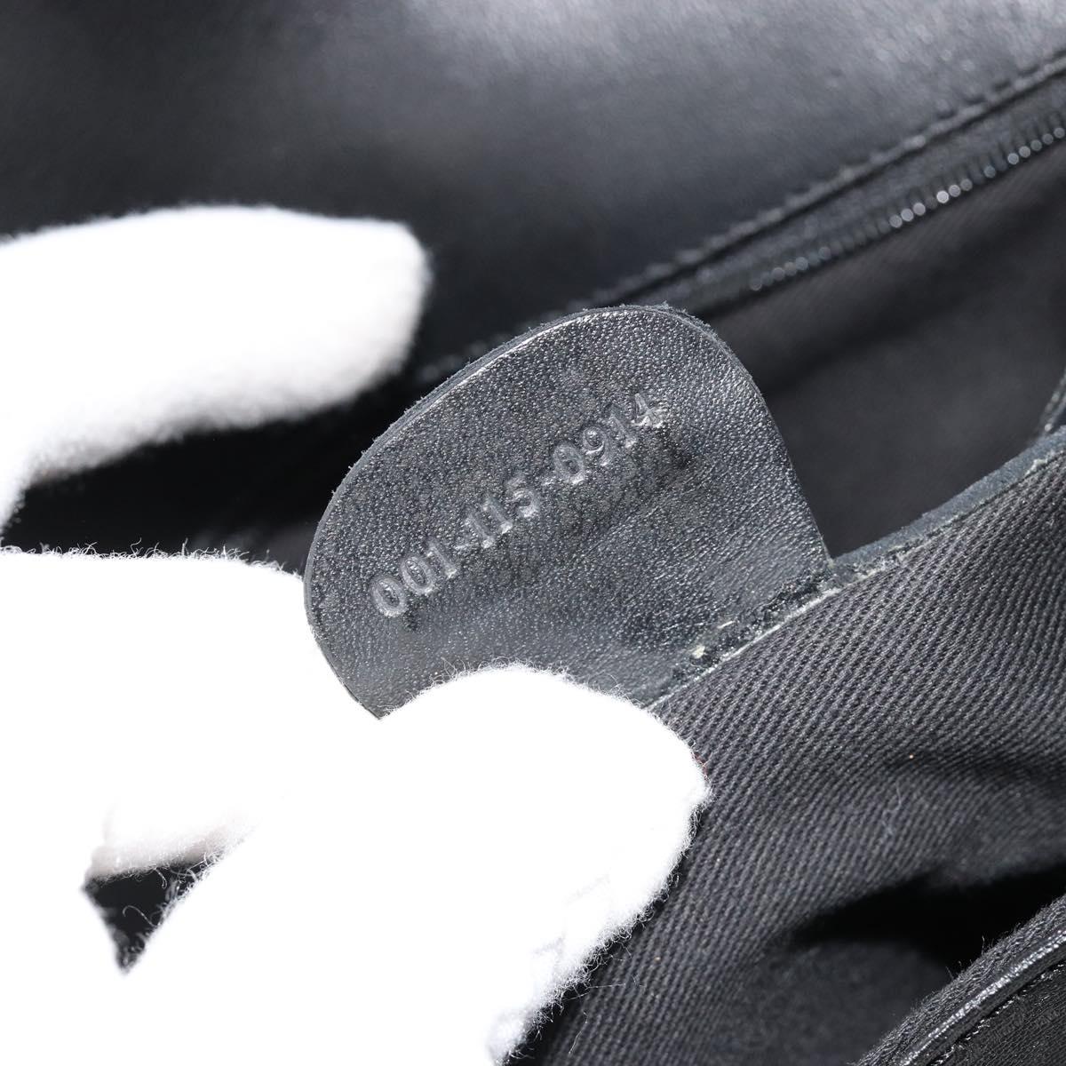 GUCCI Micro GG Supreme Web Sherry Line Bag PVC Black 001 115 0914 Auth 182409