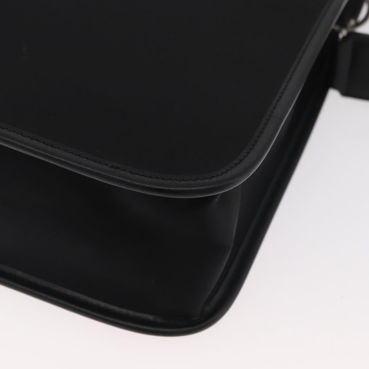 BURBERRY Business Bag Nylon 2way Black Silver Auth 182417