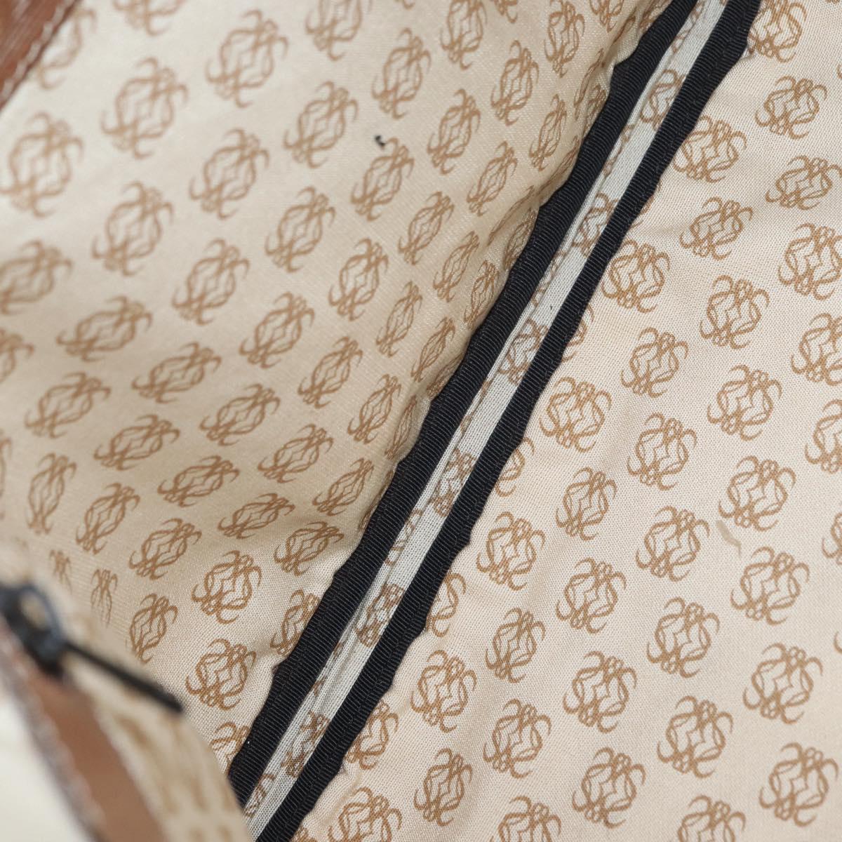 LOEWE Anagram Clutch Bag Leather Black Auth 182494
