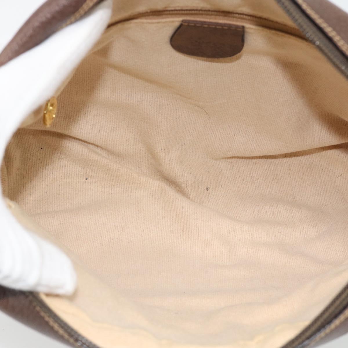 GUCCI GG Supreme Web Sherry Line Bag PVC Beige Gold 001 113 6472 Auth 182533
