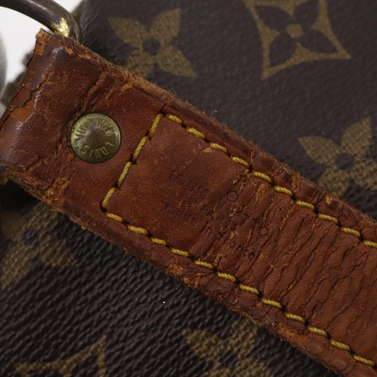LOUIS VUITTON Monogram Keepall Bandouliere 60 Boston Bag M41412 LV Auth 182560
