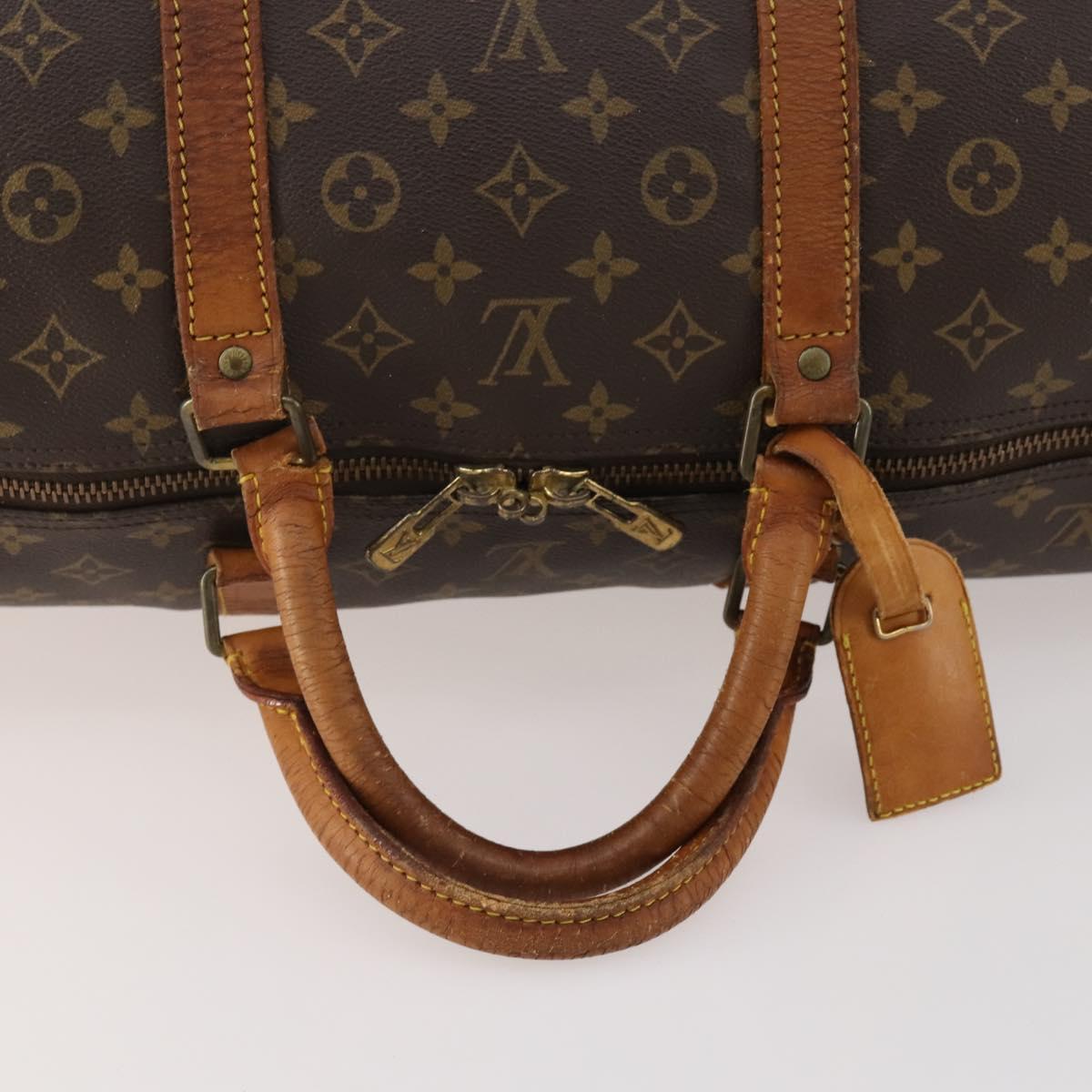LOUIS VUITTON Monogram Keepall Bandouliere 60 Boston Bag M41412 LV Auth 182560