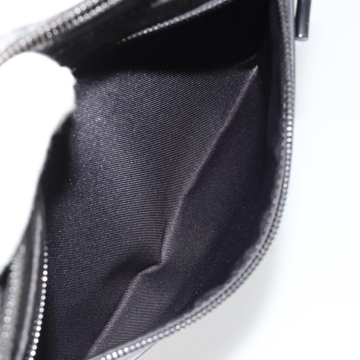 LOUIS VUITTON Monogram Eclipse Glaze Pochette Cosmos Black M63373 Auth 182580