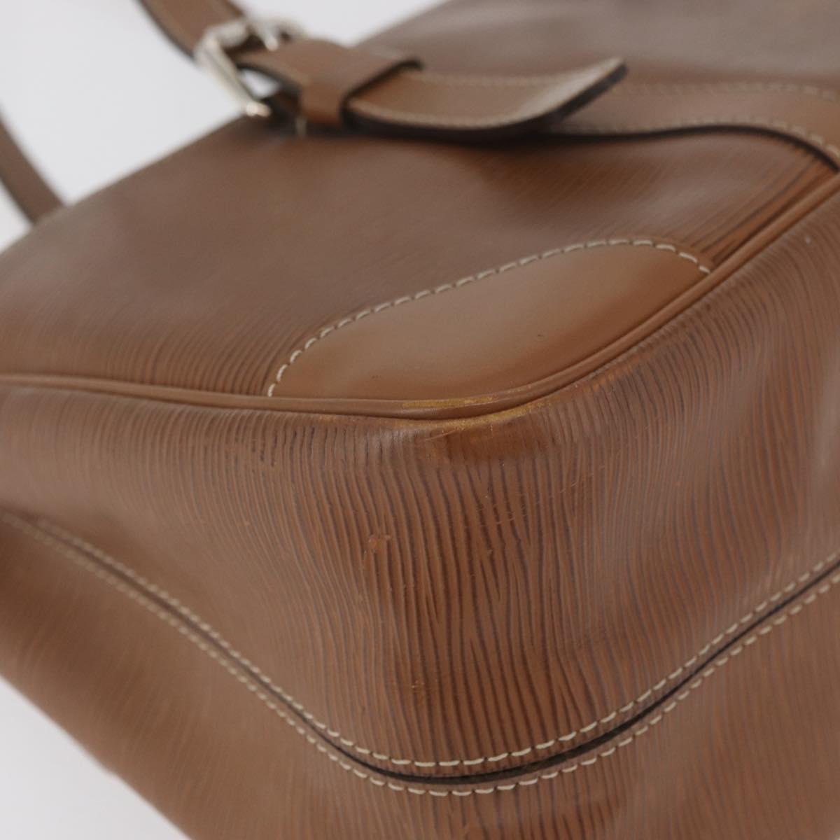 LOUIS VUITTON Epi Segur MM Shoulder Bag Brown Camel M58861 LV Auth 182606A