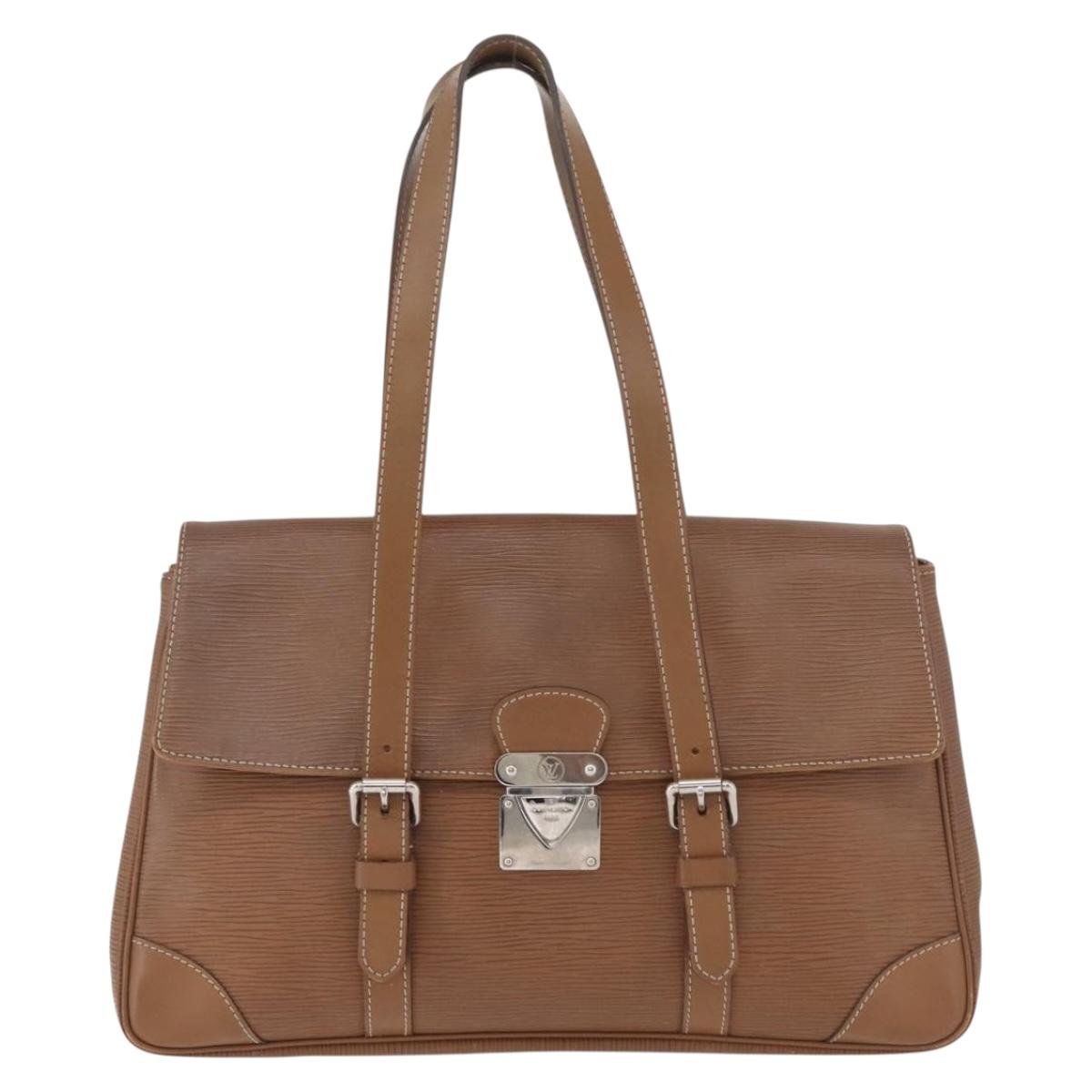LOUIS VUITTON Epi Segur MM Shoulder Bag Brown Camel M58861 LV Auth 182606A