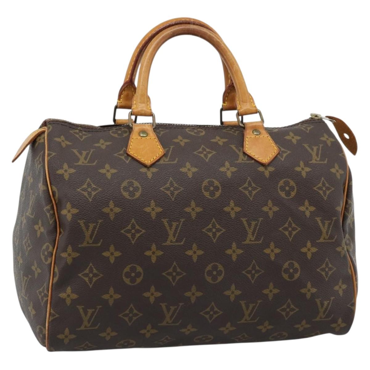 LOUIS VUITTON Monogram Speedy 30 Hand Bag M41526 LV Auth 182620A
