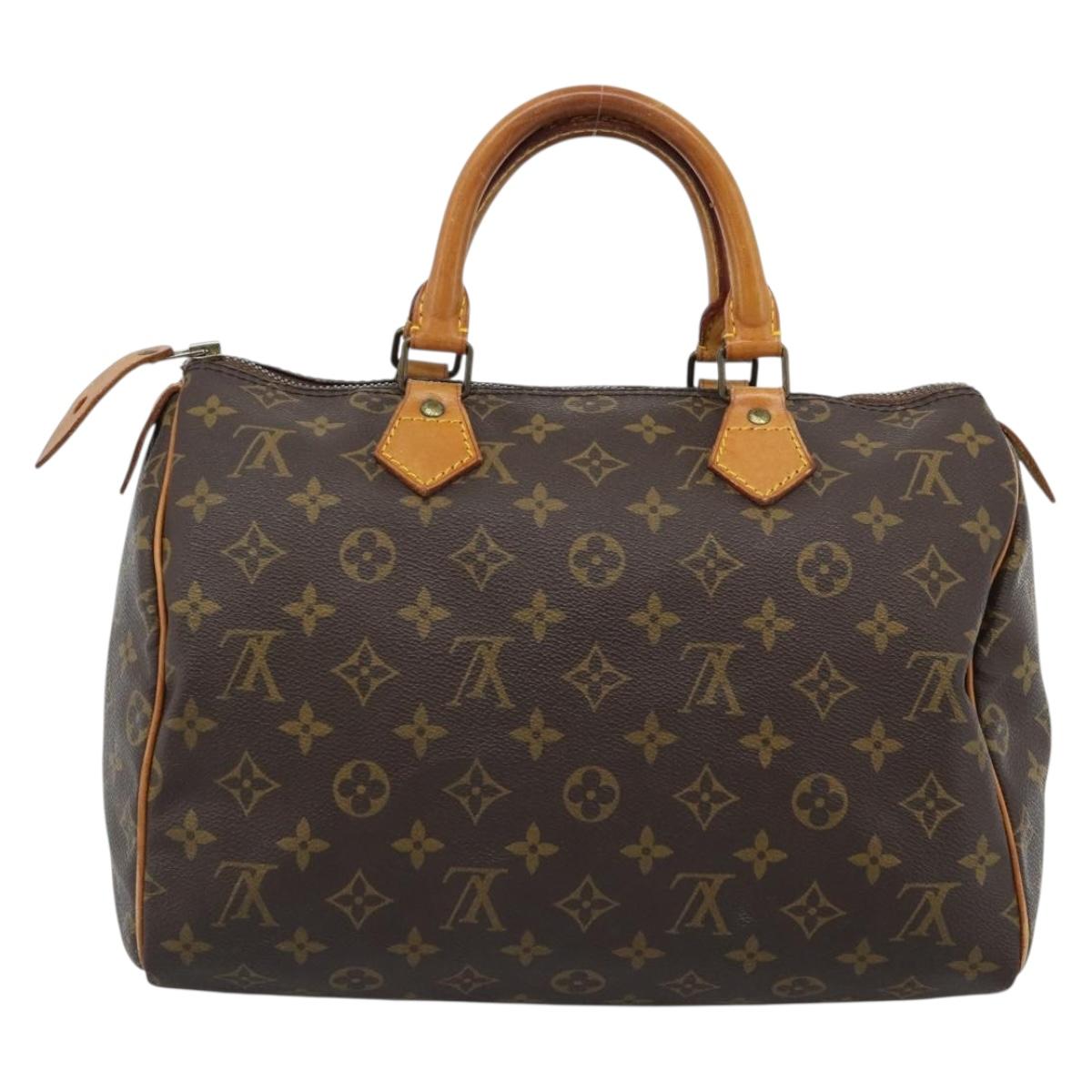 LOUIS VUITTON Monogram Speedy 30 Hand Bag M41526 LV Auth 182620A