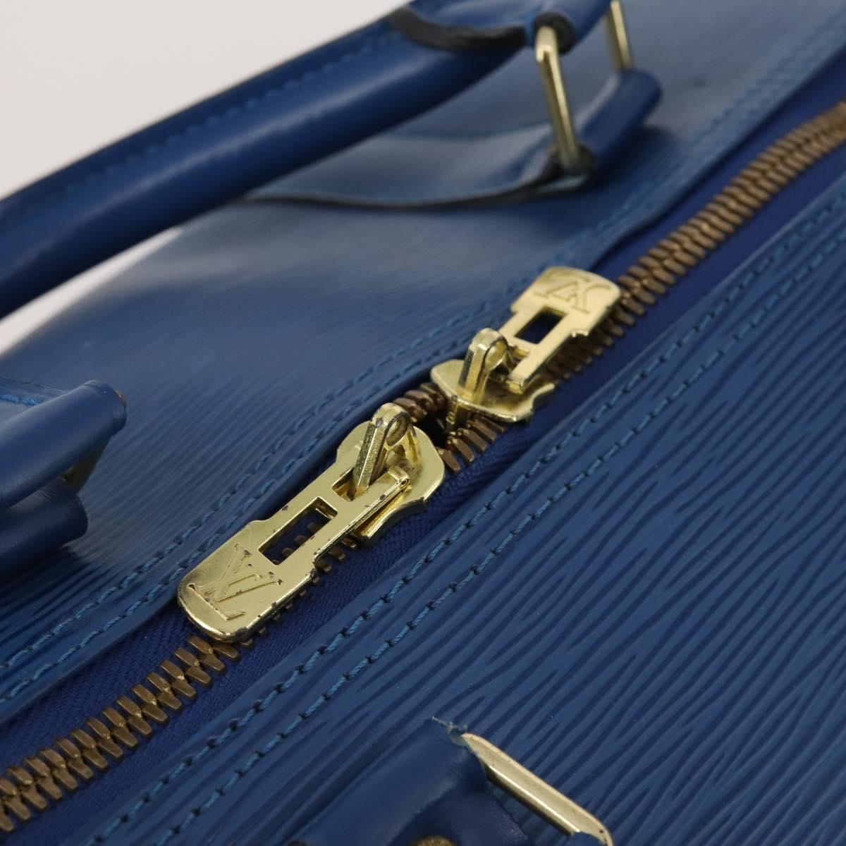 LOUIS VUITTON Epi Keepall 55 Boston Bag Toledo Blue M42955 LV Auth 182624