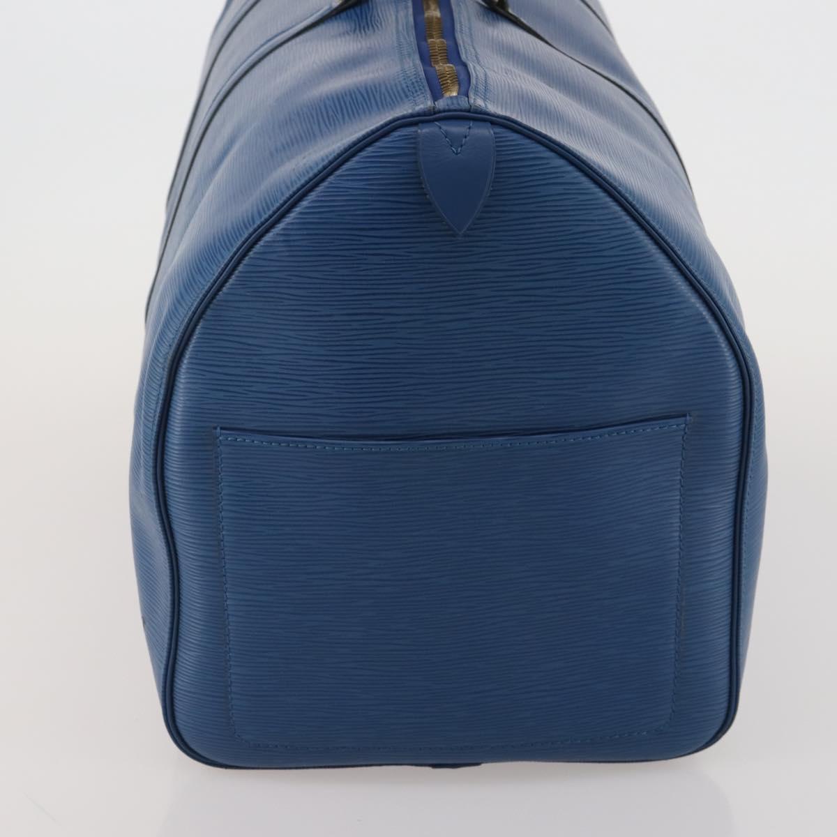 LOUIS VUITTON Epi Keepall 55 Boston Bag Toledo Blue M42955 LV Auth 182624