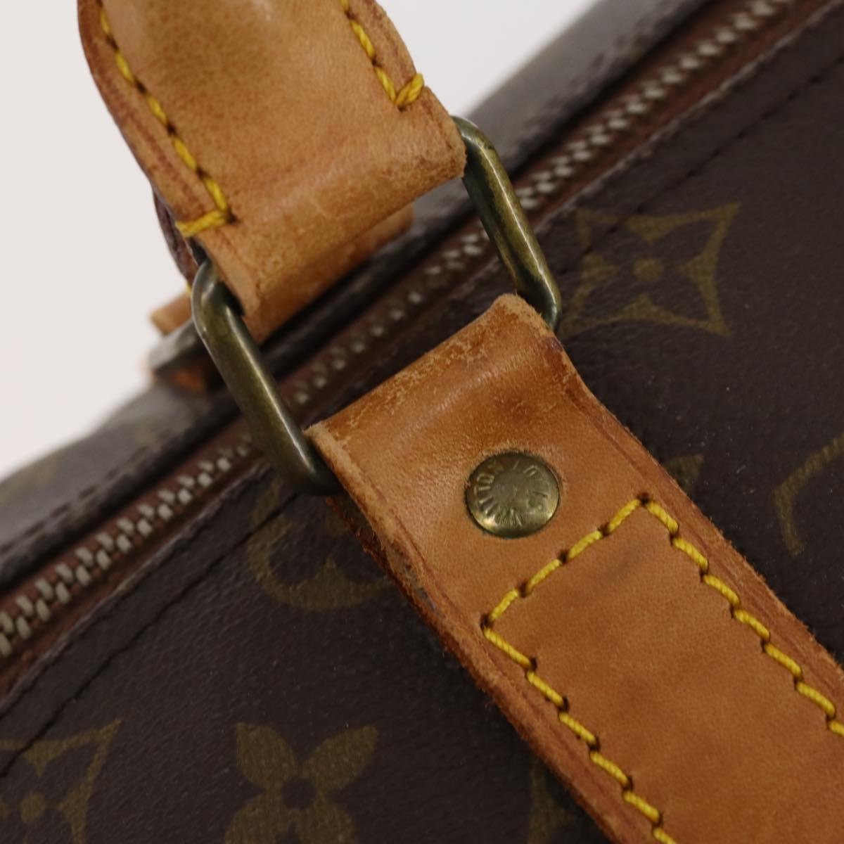 LOUIS VUITTON Monogram Keepall 50 Boston Bag M41426 LV Auth 182626