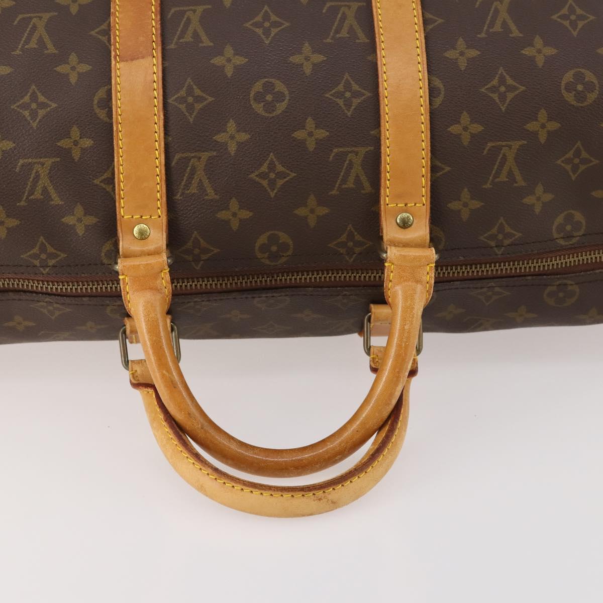 LOUIS VUITTON Monogram Keepall 50 Boston Bag M41426 LV Auth 182626