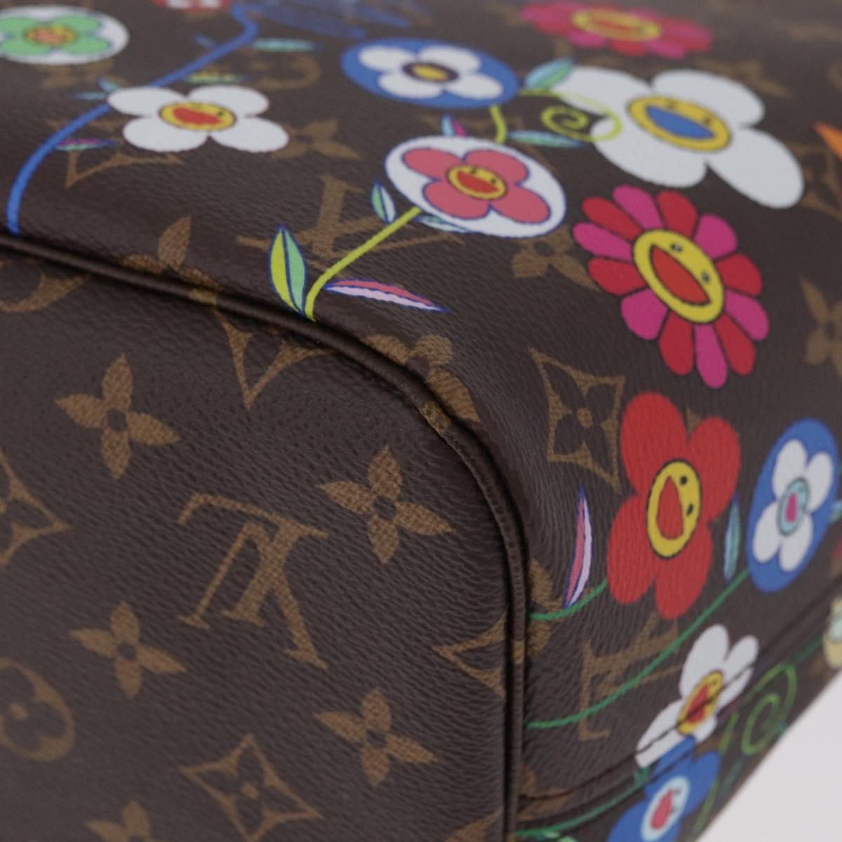 LOUIS VUITTON Monogram Takashi Murakami Neverfull MM Bag M13271 LV Auth 182628SM