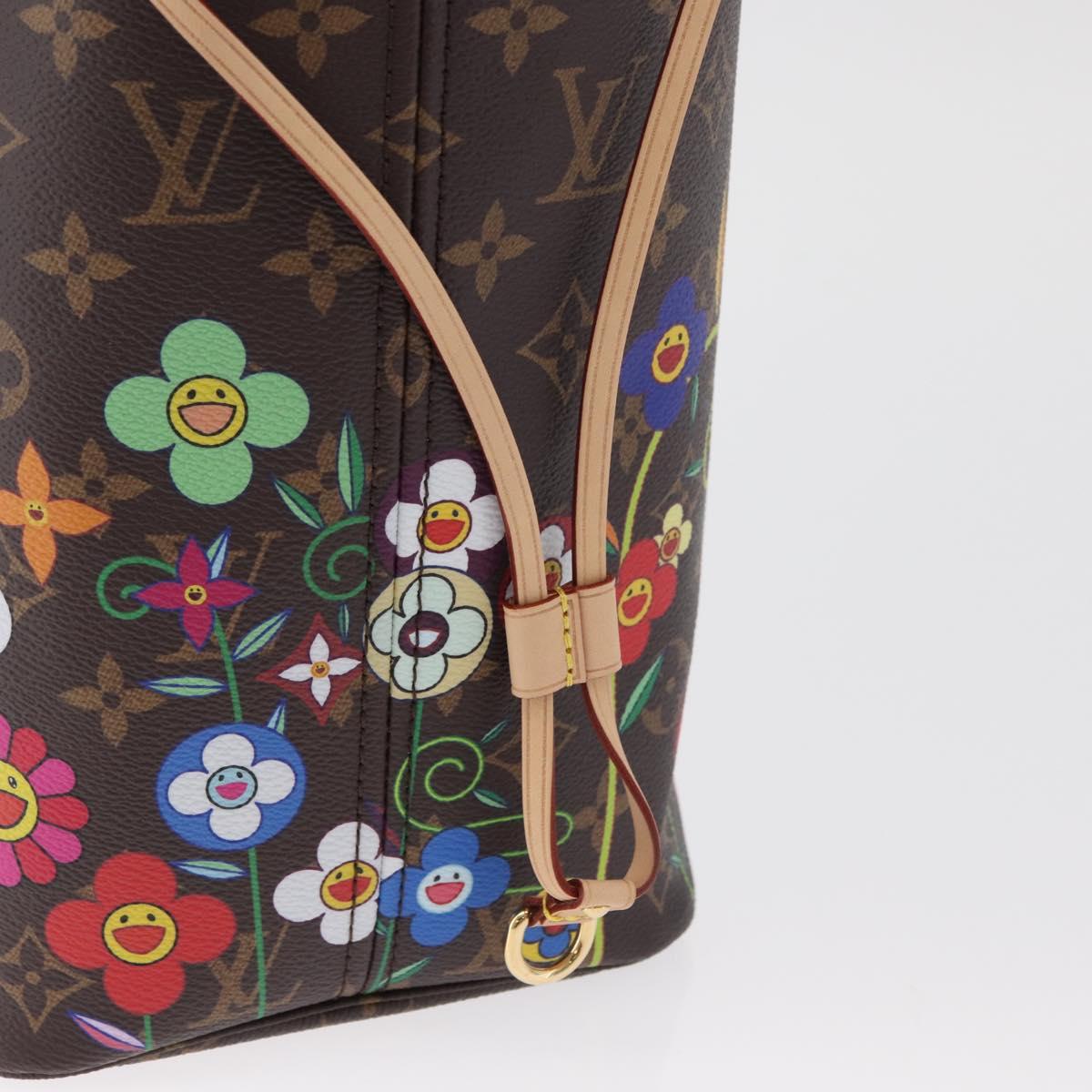 LOUIS VUITTON Monogram Takashi Murakami Neverfull MM Bag M13271 LV Auth 182628SM