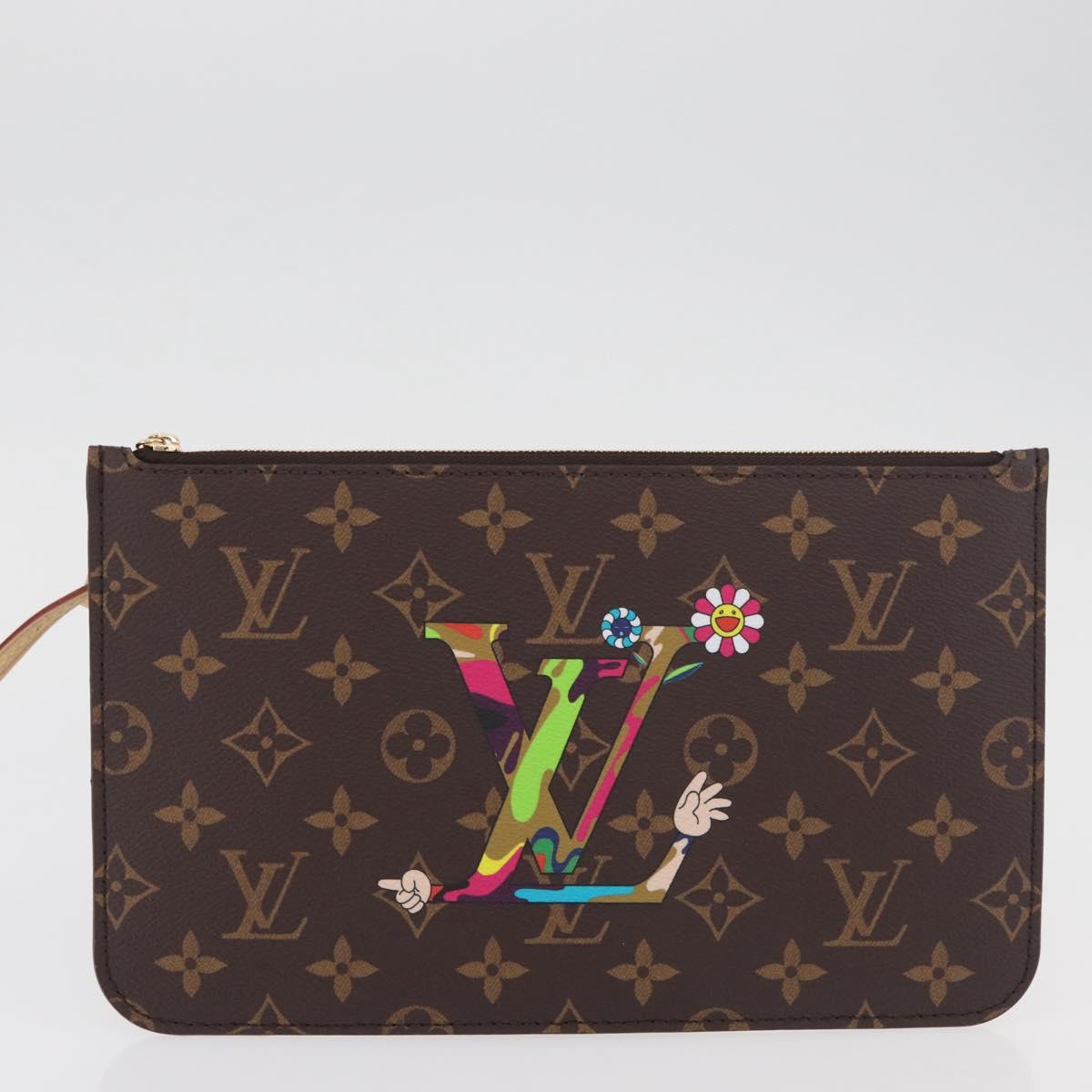 LOUIS VUITTON Monogram Takashi Murakami Neverfull MM Bag M13271 LV Auth 182628SM
